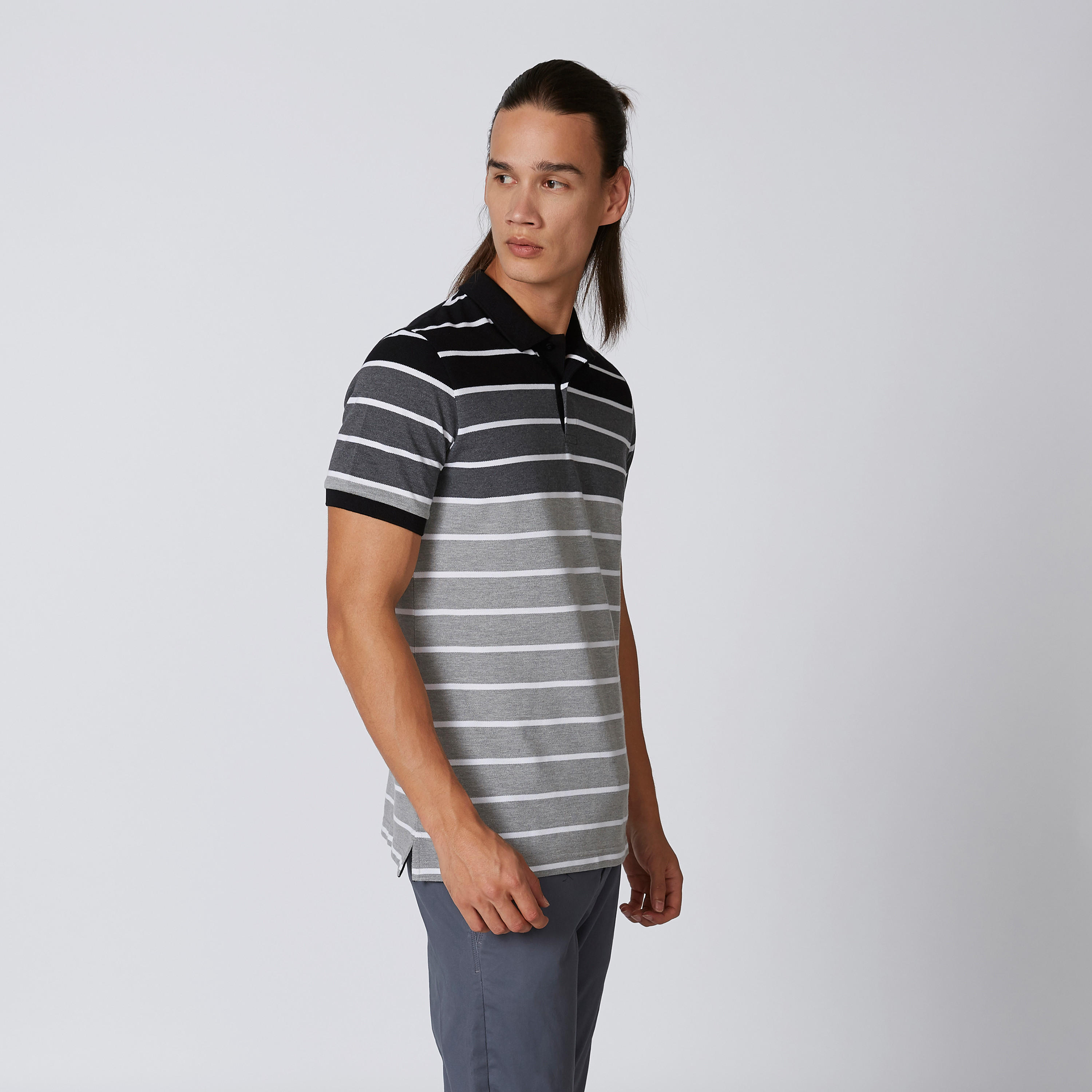 تيشيرت مستدام بولو مقلّم بأكمام قصيرة -men-clothing-tshirtsandpolos-polos-image-3