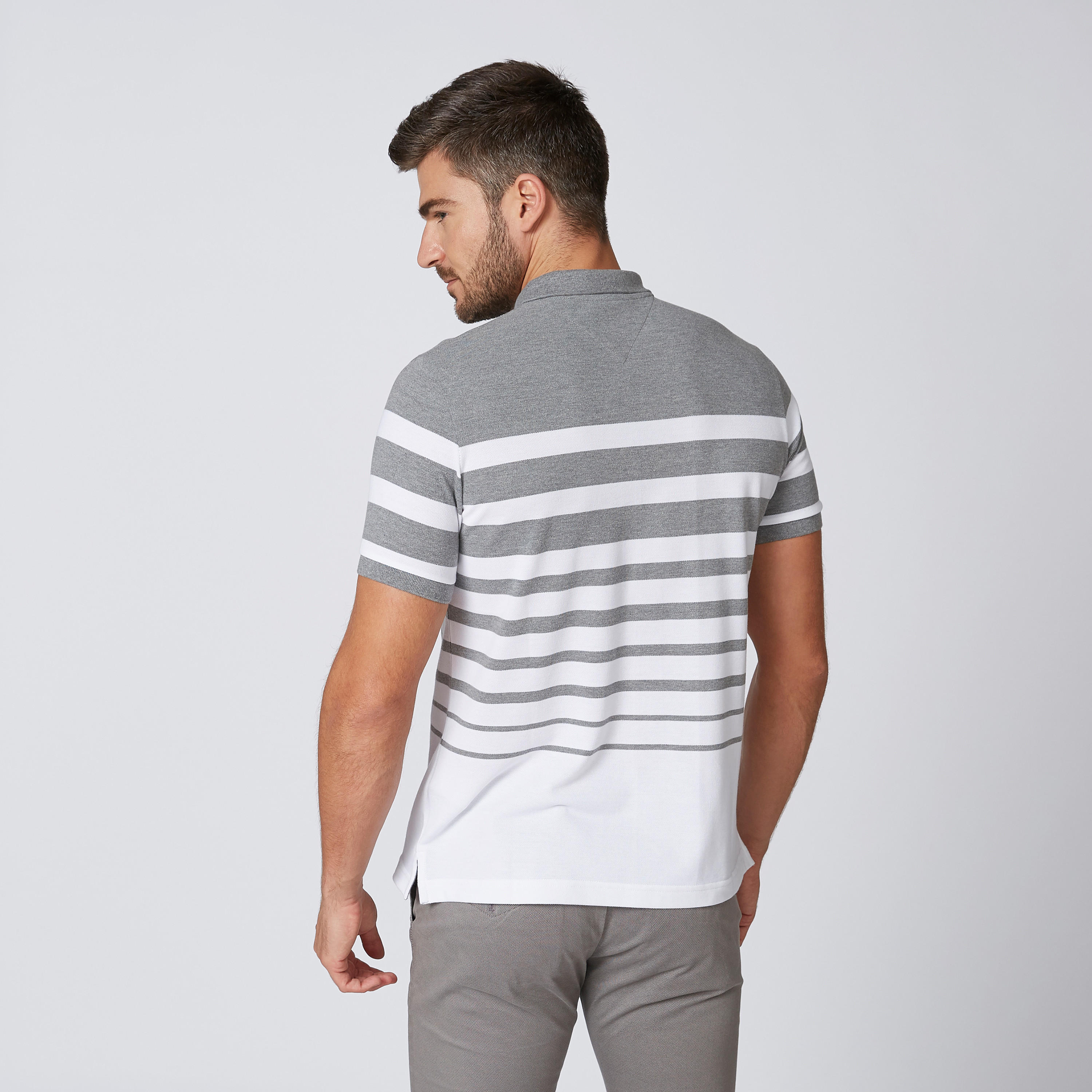 تيشيرت مستدام بولو مقلّم بأكمام قصيرة-men-clothing-tshirtsandpolos-polos-image-2