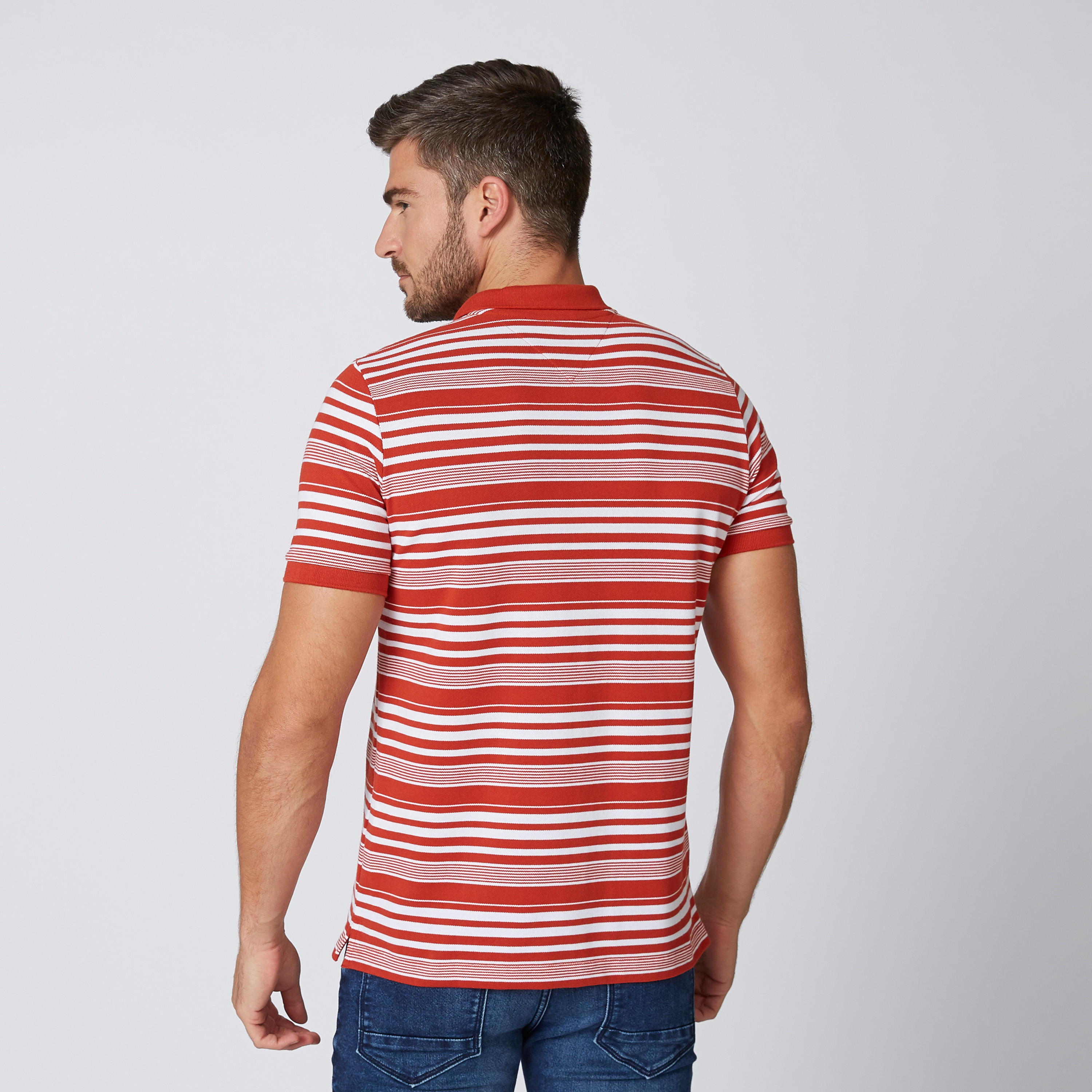 تيشيرت مستدام مقلّم بياقة بولو وأكمام قصيرة -men-clothing-tshirtsandpolos-polos-image-2
