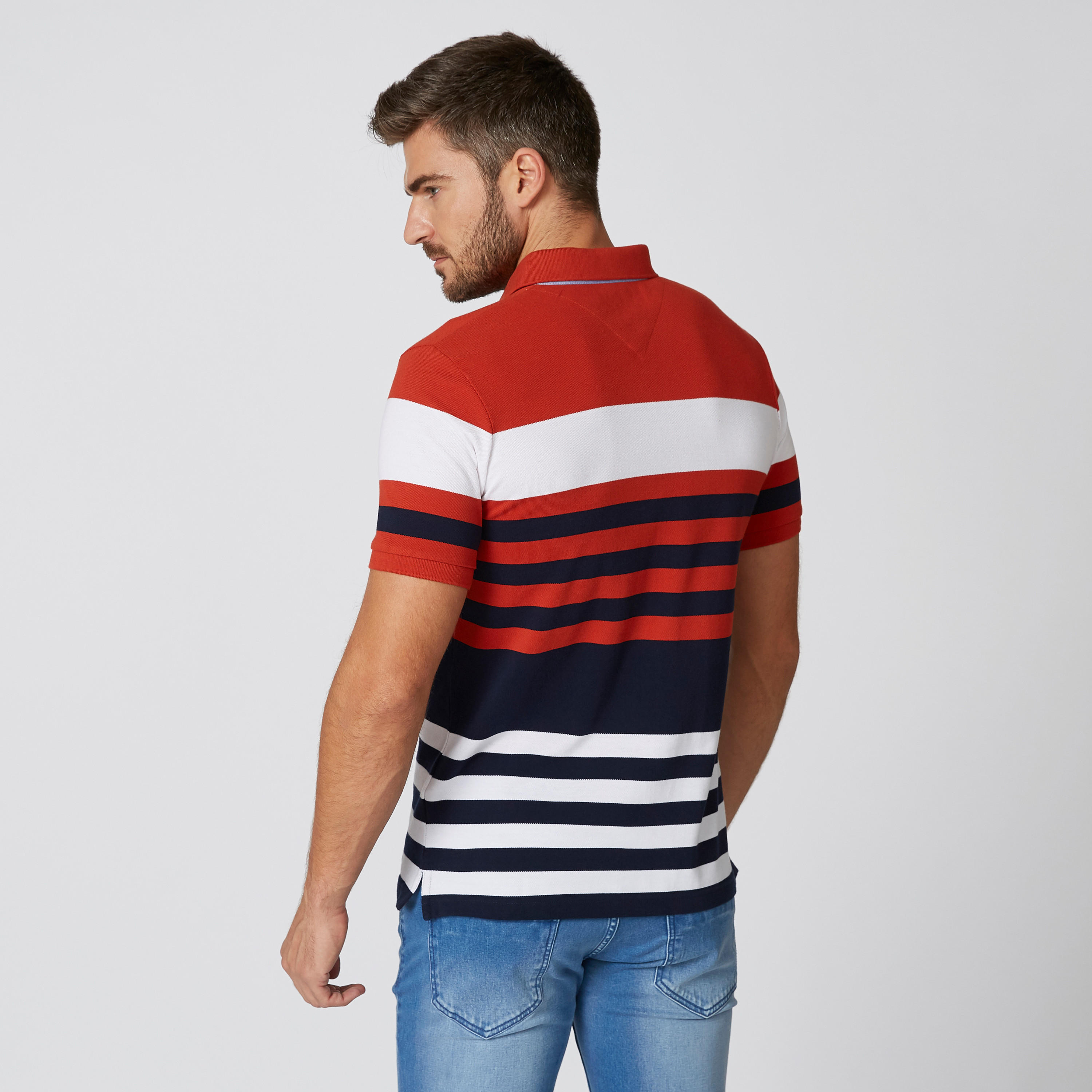 تيشيرت مستدام مقلّم بياقة بولو وأكمام قصيرة -men-clothing-tshirtsandpolos-polos-image-3