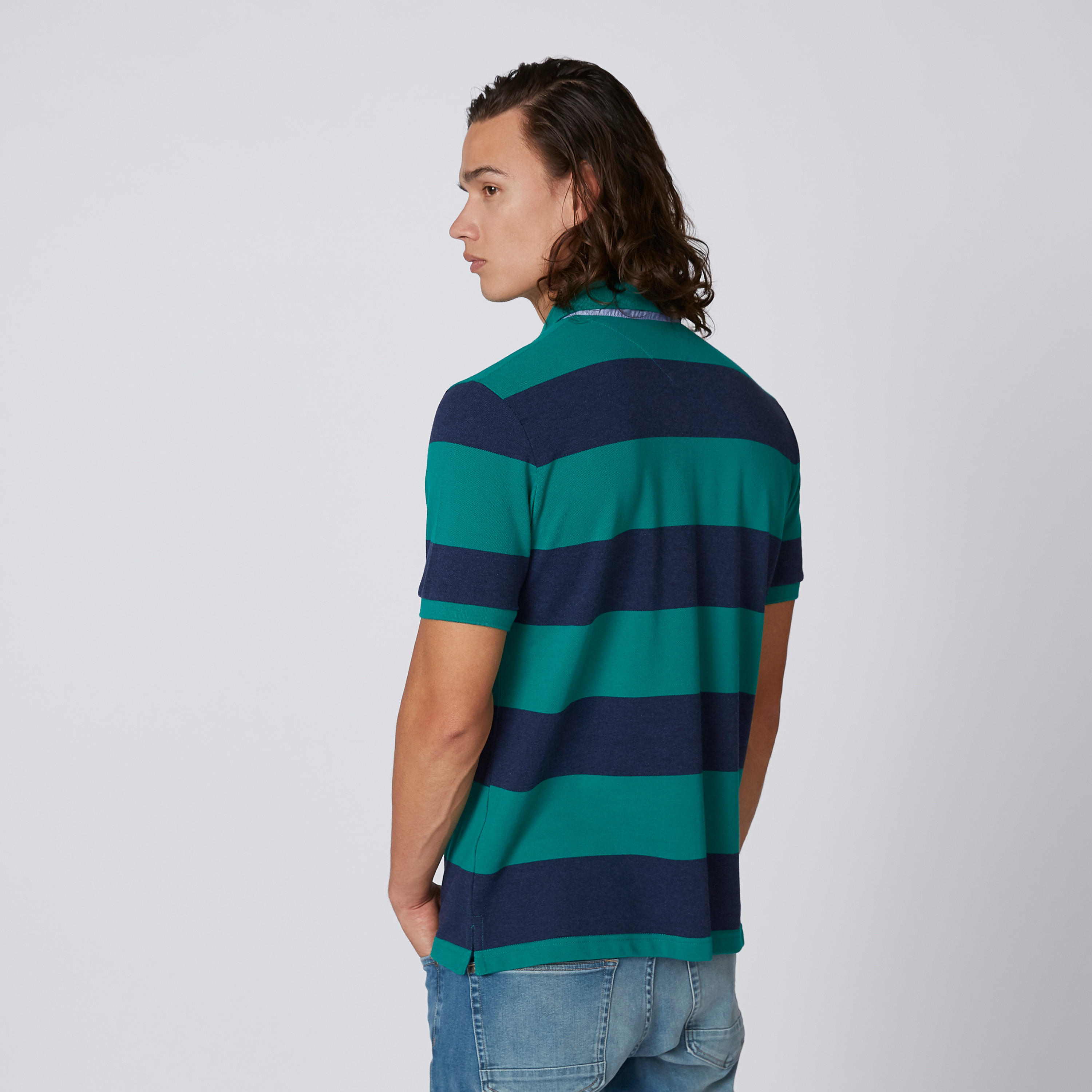 تيشيرت بولو مخطط بأكمام قصيرة-men-clothing-tshirtsandpolos-polos-image-2