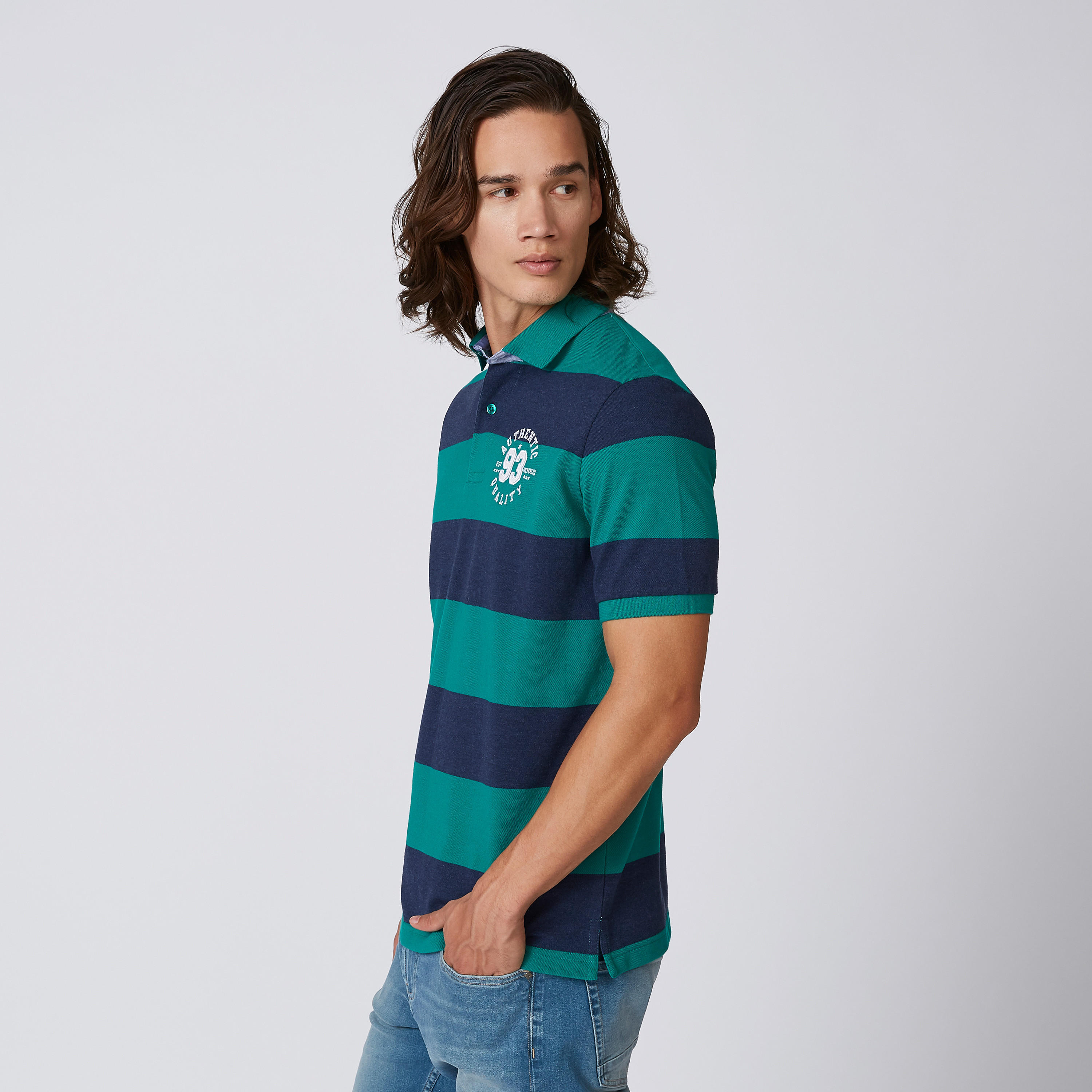 تيشيرت بولو مخطط بأكمام قصيرة-men-clothing-tshirtsandpolos-polos-image-5