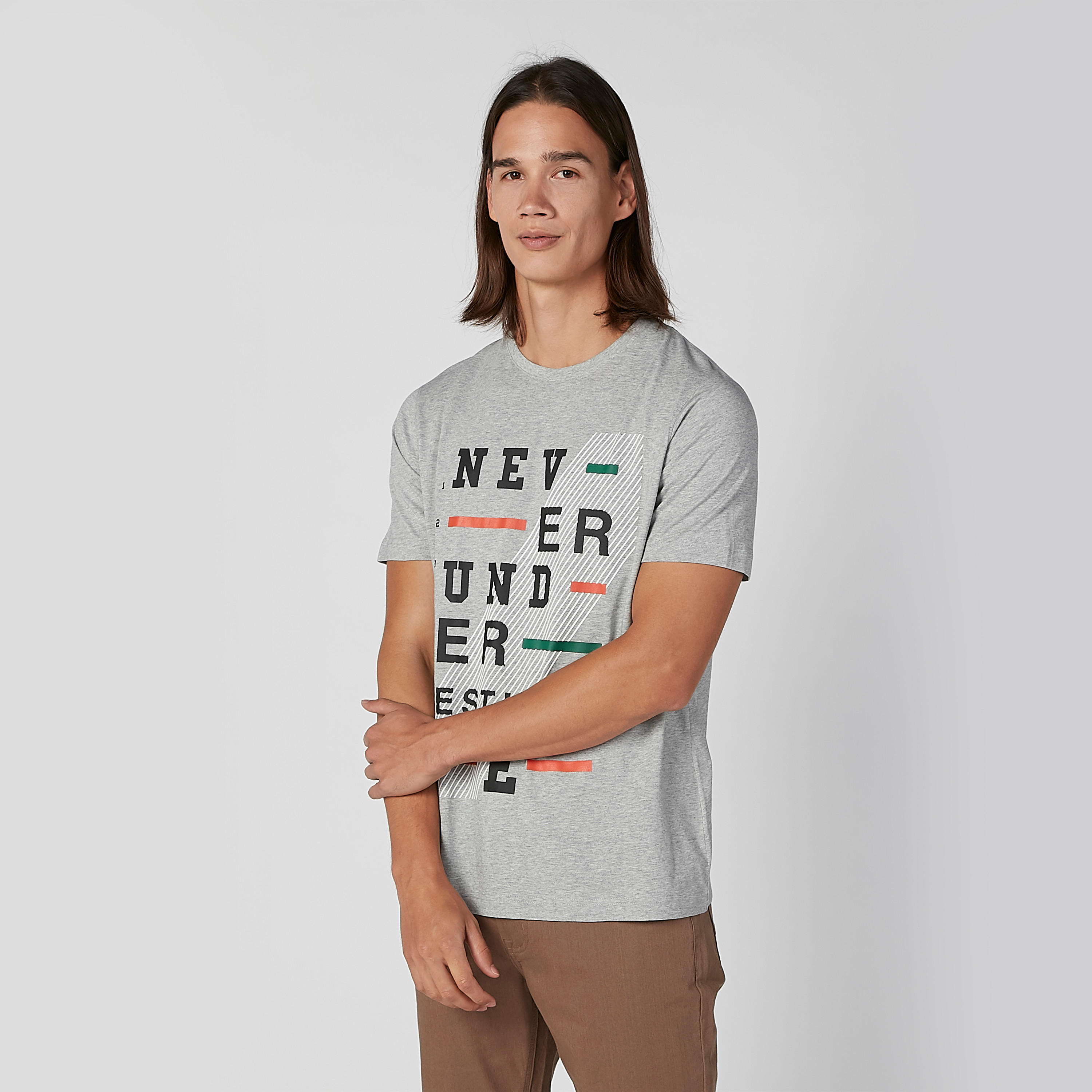 Printed T-shirt with Round Neck and Short Sleeves-men-clothing-tshirtsandpolos-tshirts-image-1
