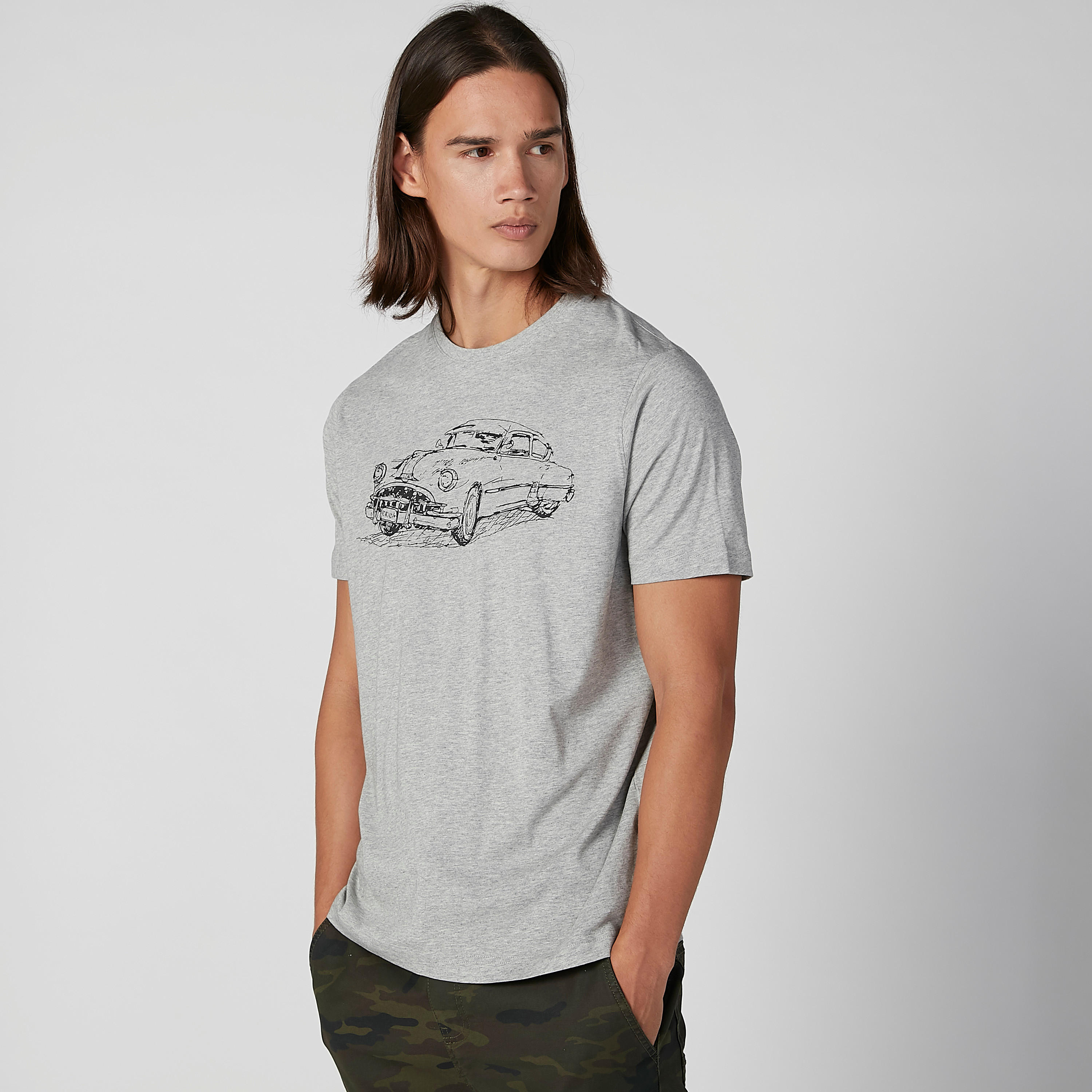 Printed T-shirt with Crew Neck and Short Sleeves-men-clothing-tshirtsandpolos-tshirts-image-1
