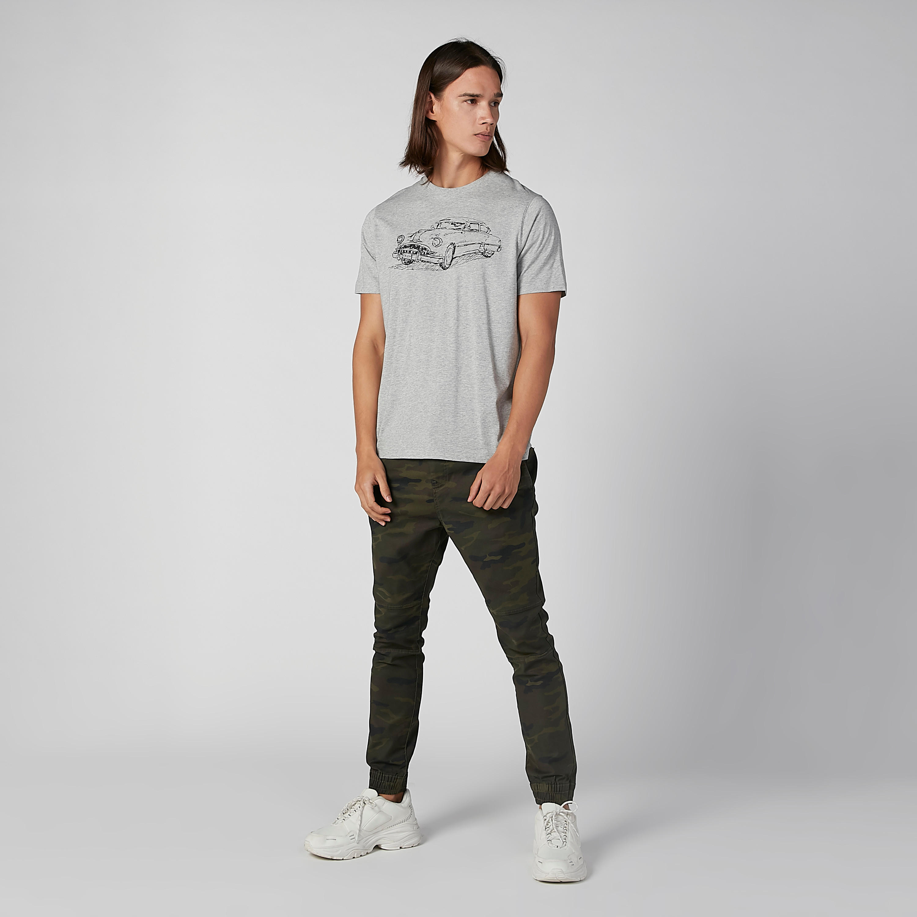 Printed T-shirt with Crew Neck and Short Sleeves-men-clothing-tshirtsandpolos-tshirts-image-2