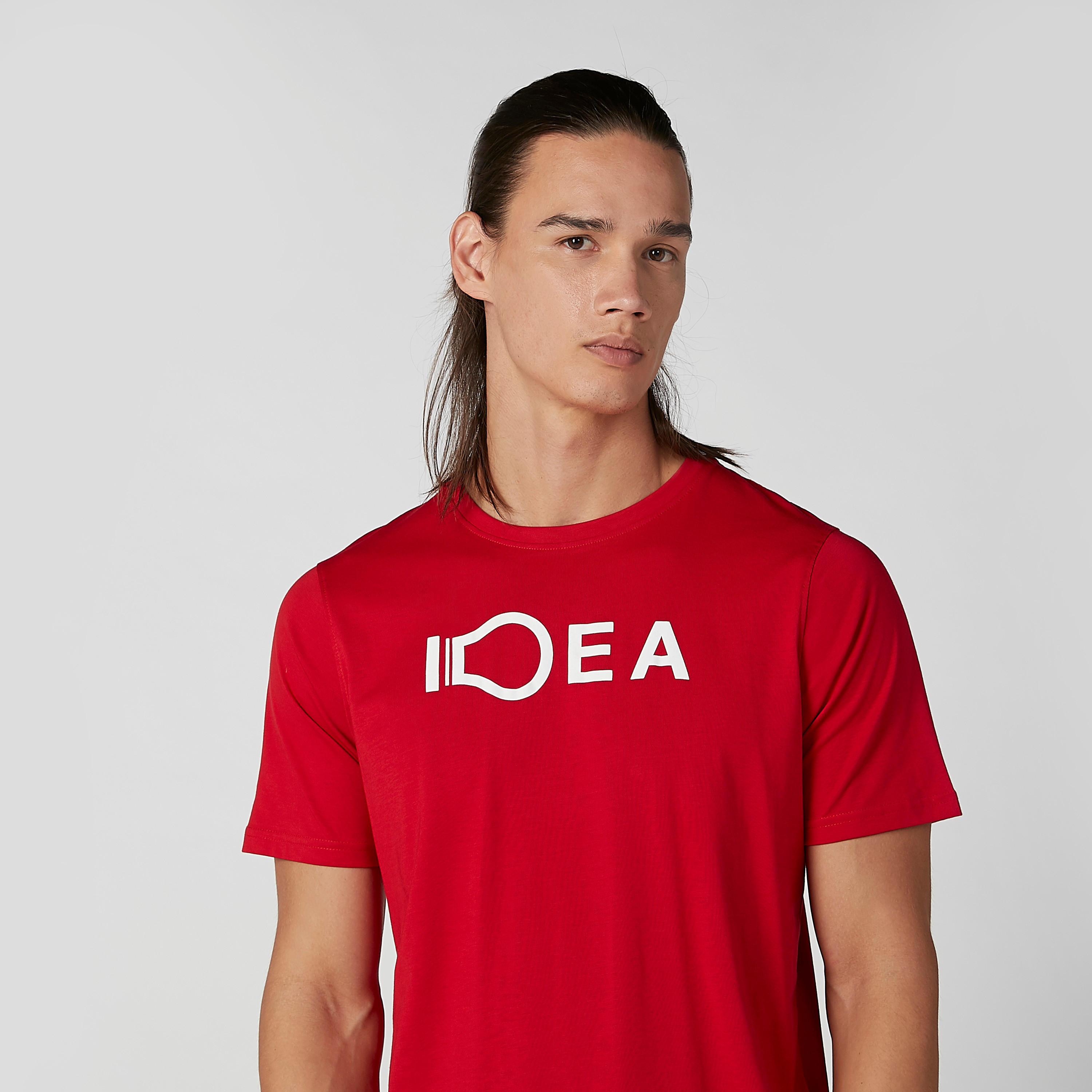 تيشيرت سليم بياقة ضيّقة وأكمام قصيرة وطبعات-men-clothing-tshirtsandpolos-tshirts-image-3