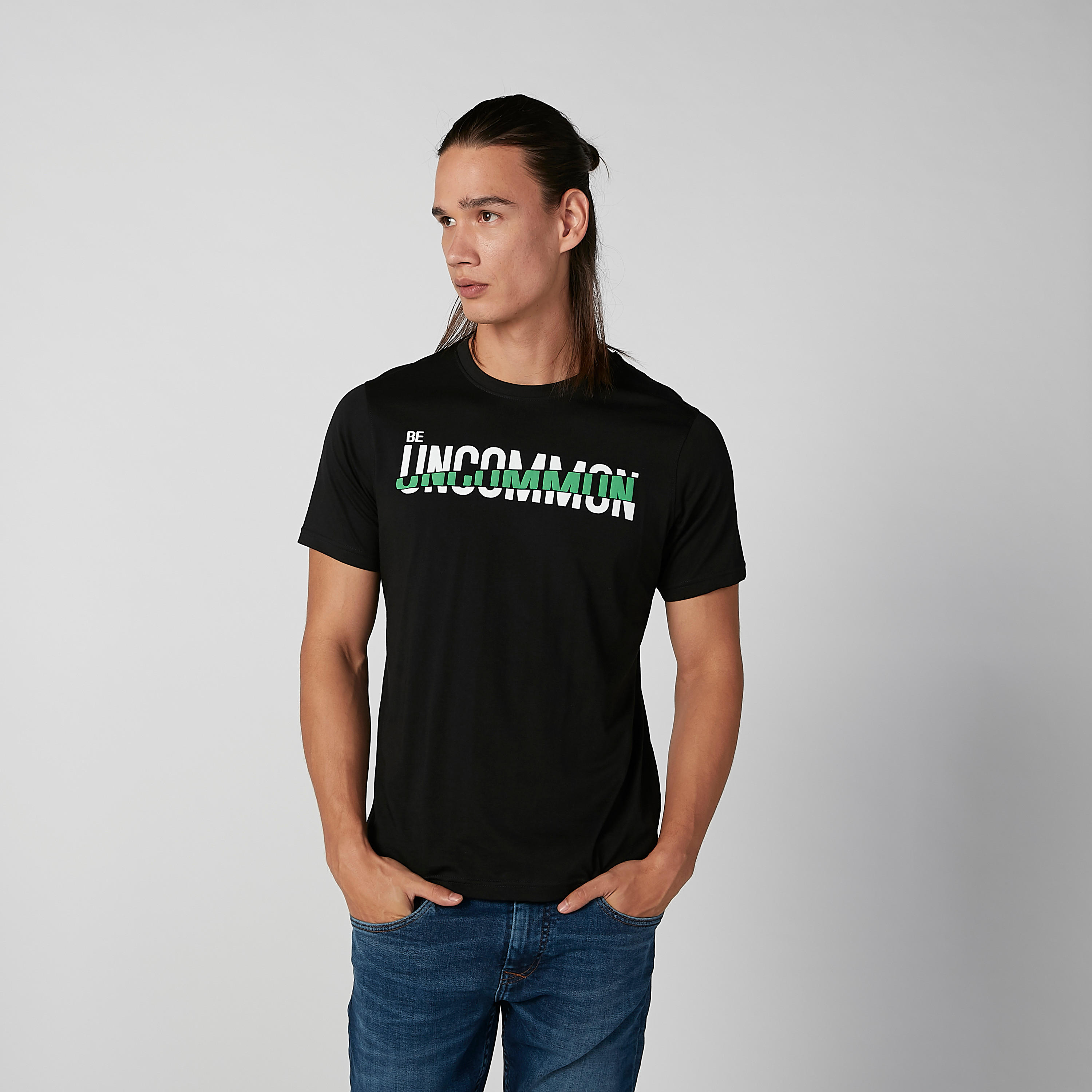Slim Fit Printed T-shirt with Crew Neck and Short Sleeves-men-clothing-tshirtsandpolos-tshirts-image-1