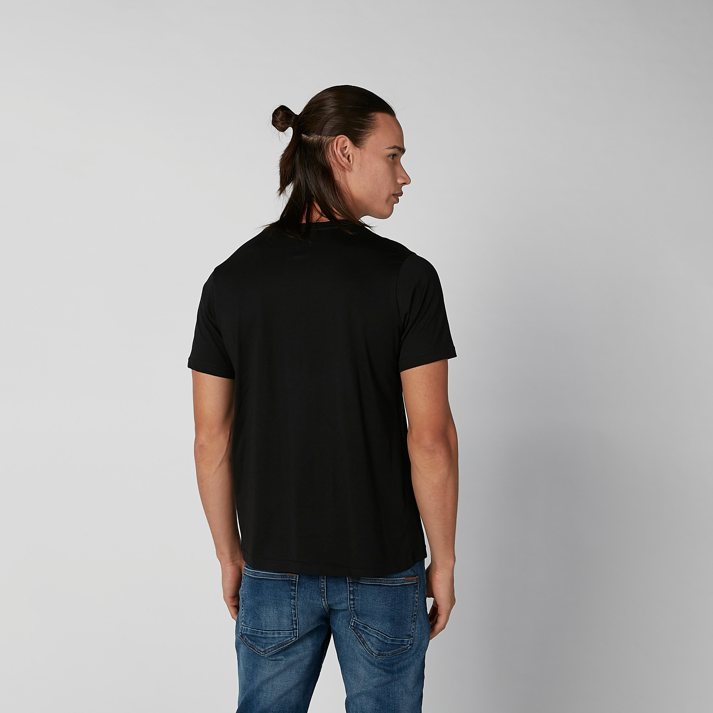 Slim Fit Printed T-shirt with Crew Neck and Short Sleeves-men-clothing-tshirtsandpolos-tshirts-image-3