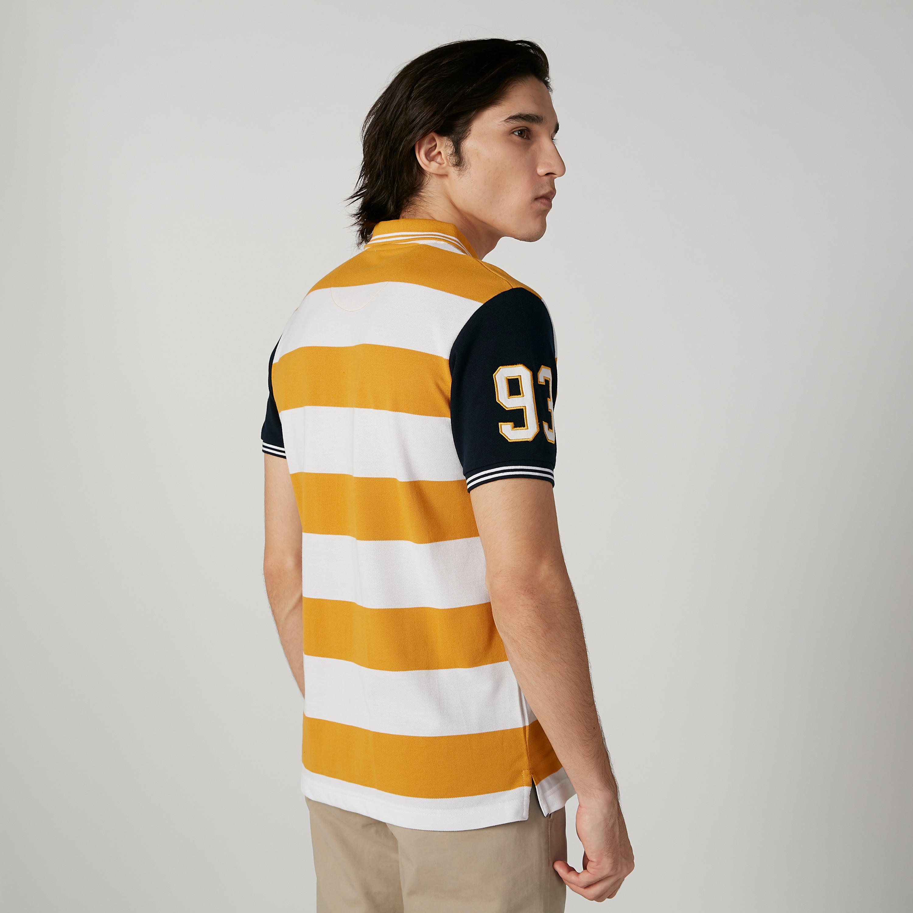 تيشيرت بولومستدام سليم مقلّم -men-clothing-tshirtsandpolos-polos-image-1