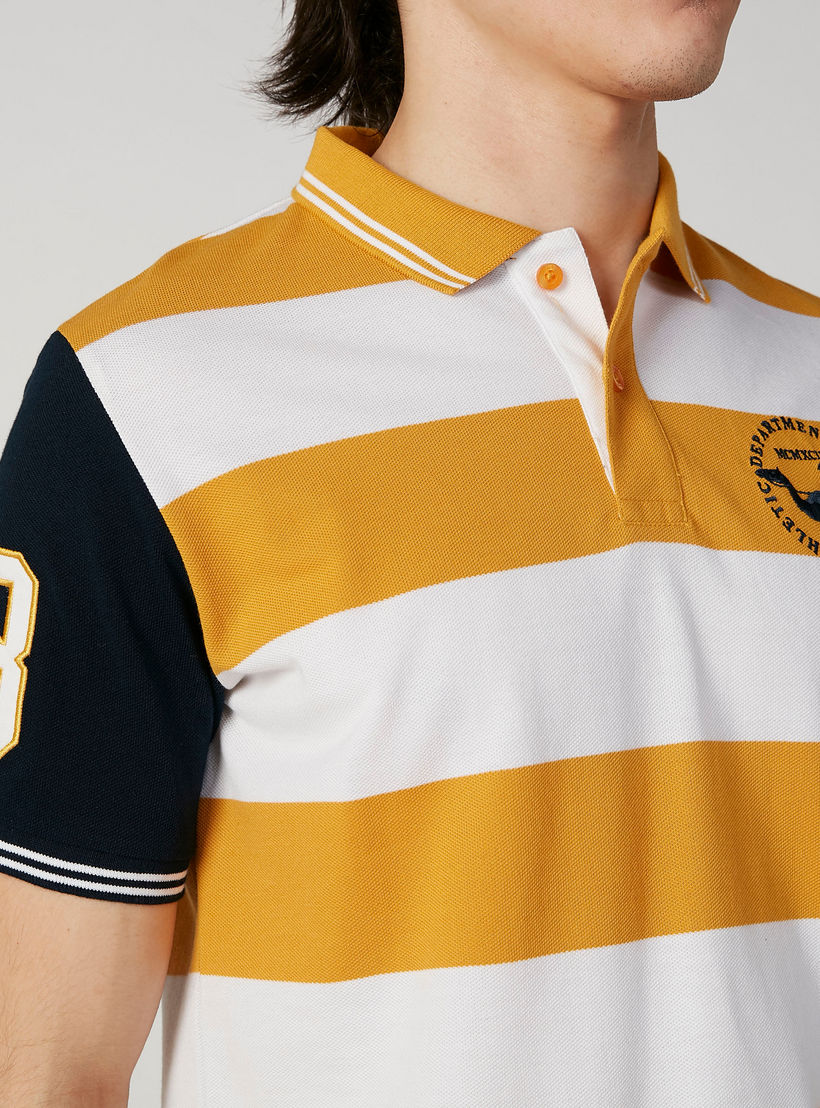 تيشيرت بولومستدام سليم مقلّم -men-clothing-tshirtsandpolos-polos-image-4