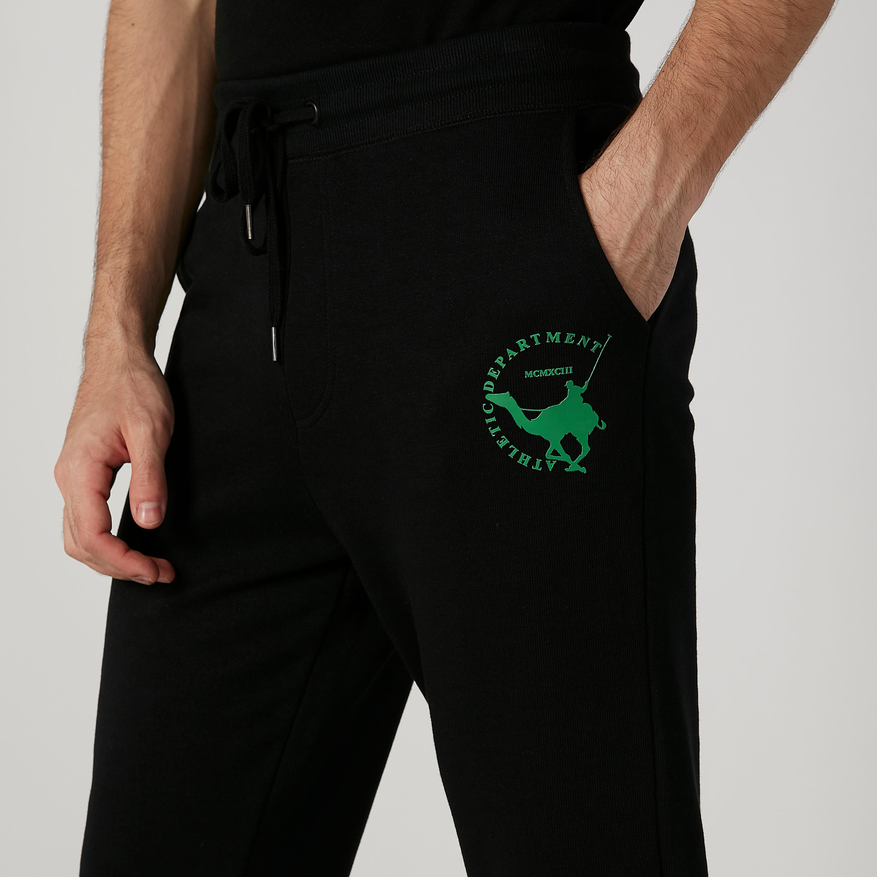بنطلون رياضي مستدام سادة بخصر مرن وجيوب-men-clothing-bottoms-joggers-image-5