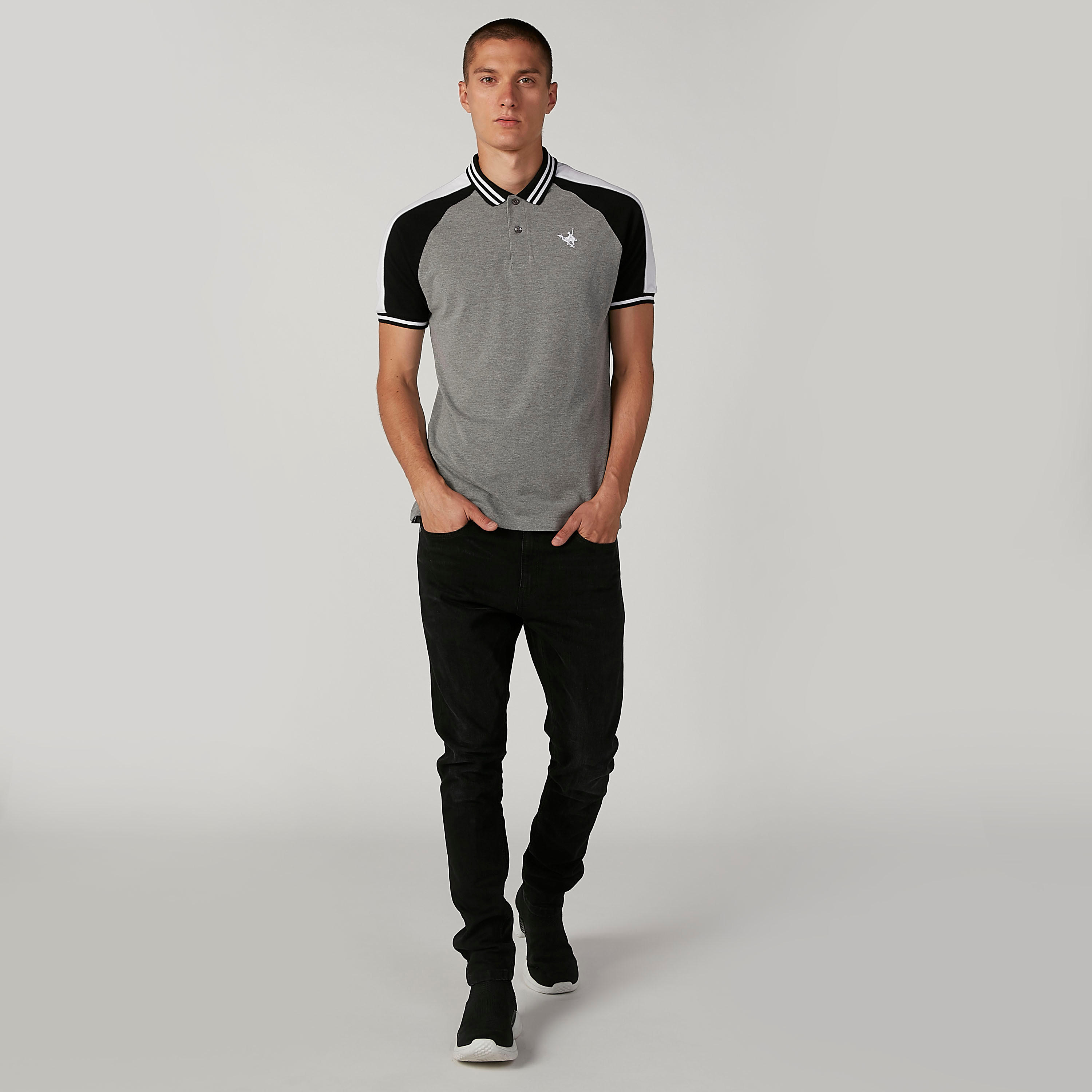 تي شيرت مستدام بقصة سليم بارز الملمس وياقة بولو -men-clothing-tshirtsandpolos-polos-image-4
