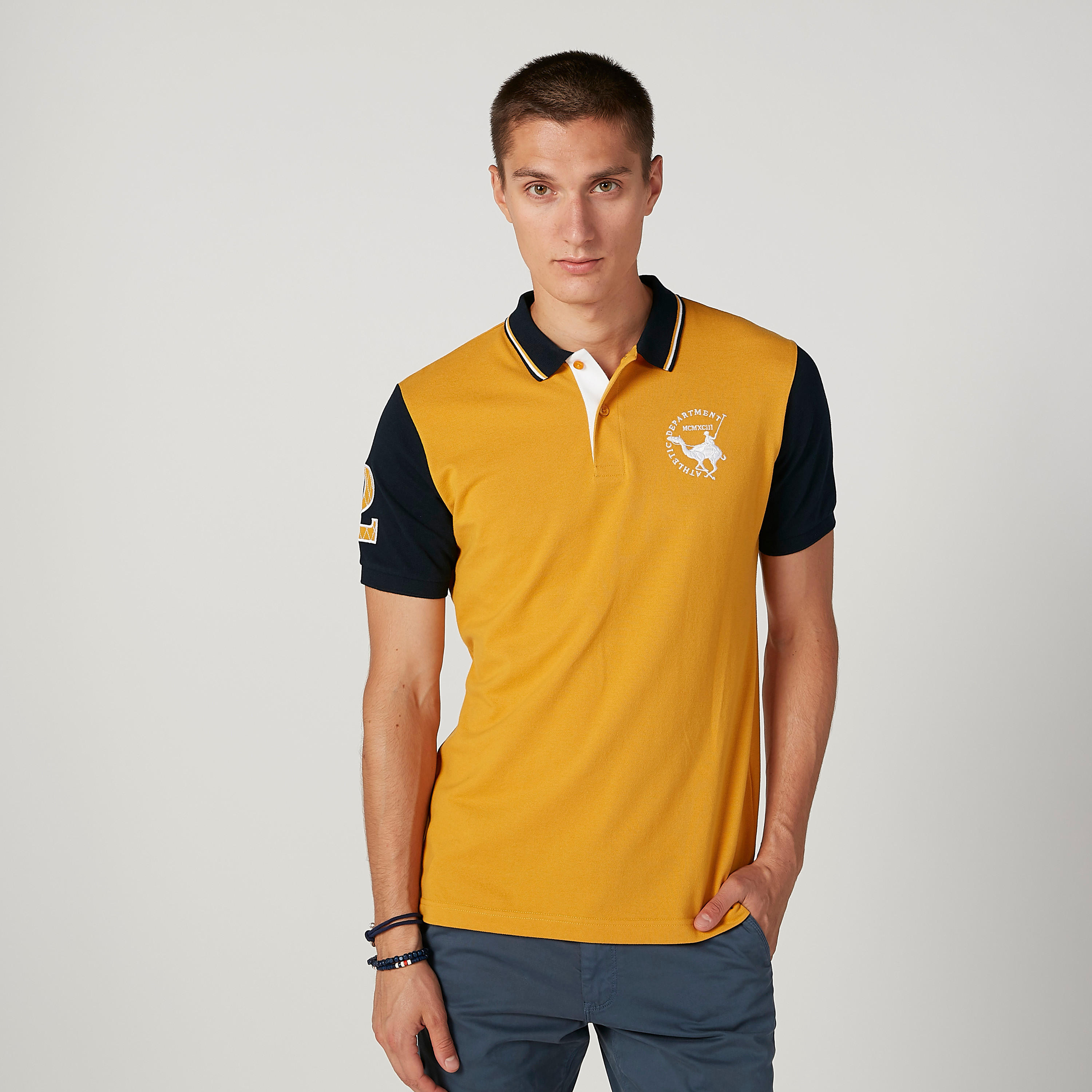 تيشيرت مستدام سليم مطرّز بياقة بولو -men-clothing-tshirtsandpolos-polos-image-1