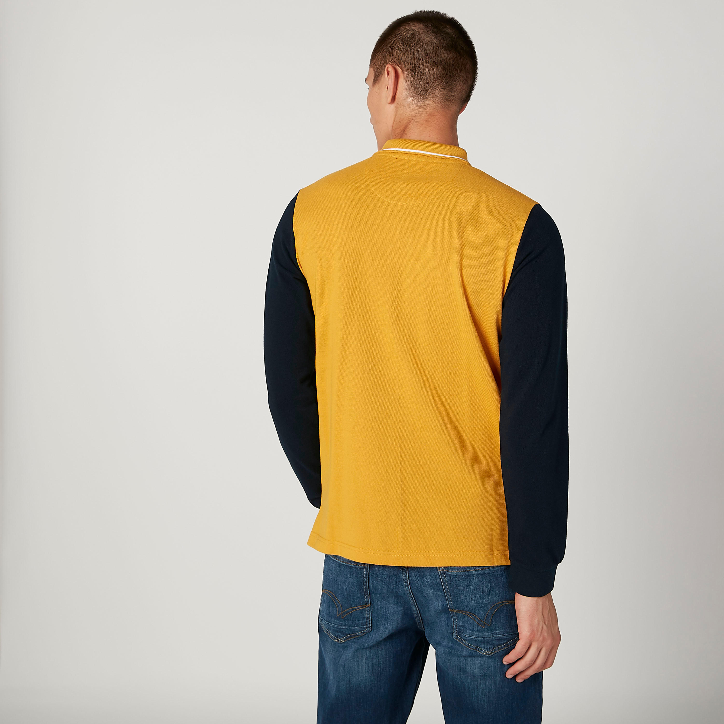تيشيرت مستدام بولو سليم بنمط كتل الألوان -men-clothing-tshirtsandpolos-polos-image-4