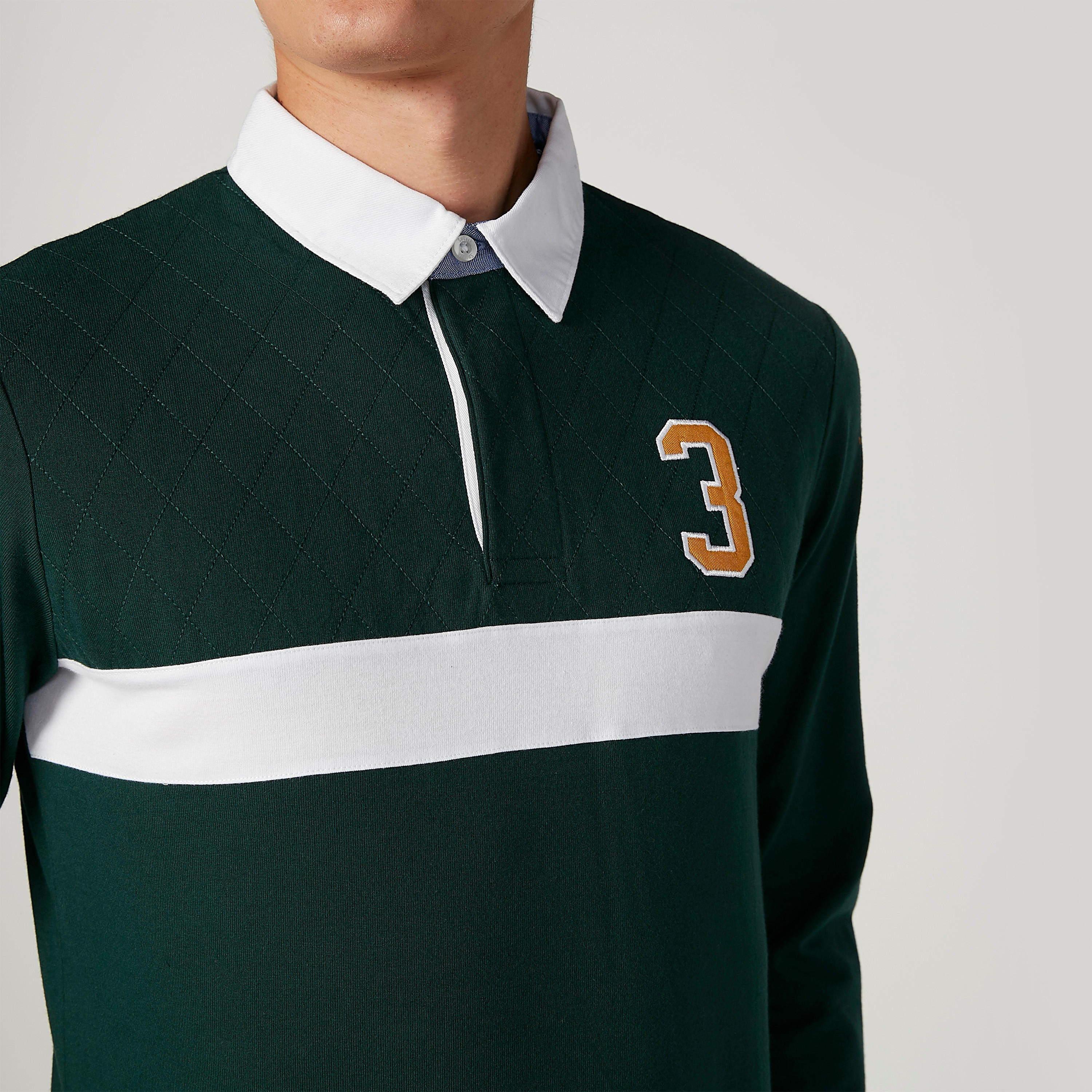 تيشيرت مطرّز بياقة بولو وأكمام طويلة-men-clothing-tshirtsandpolos-polos-image-3