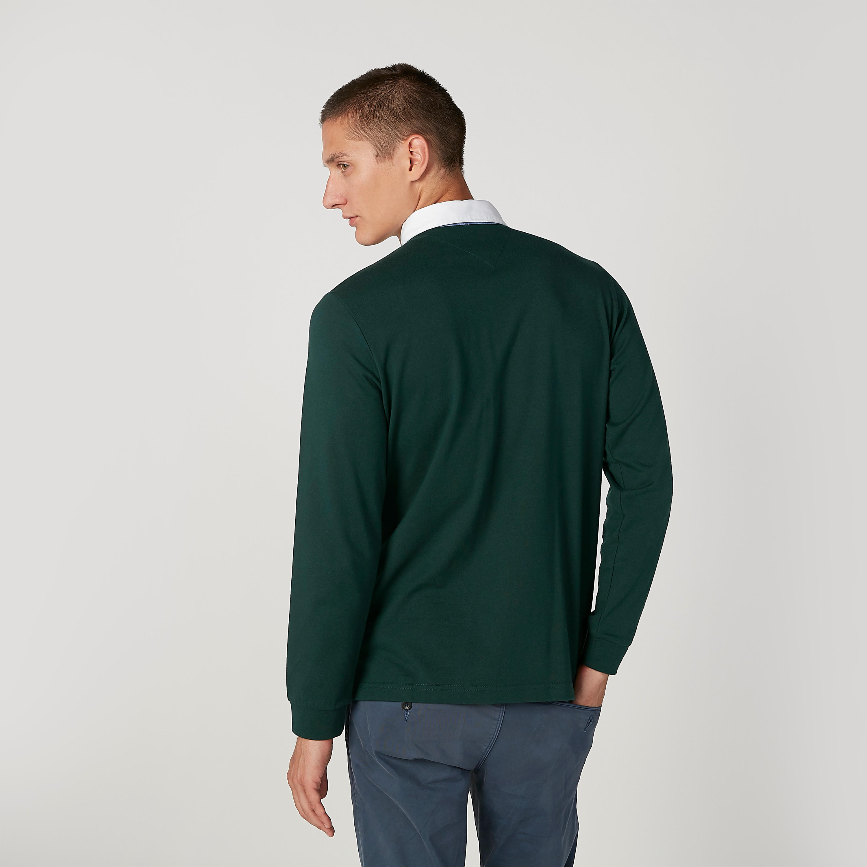 تيشيرت مطرّز بياقة بولو وأكمام طويلة-men-clothing-tshirtsandpolos-polos-image-4