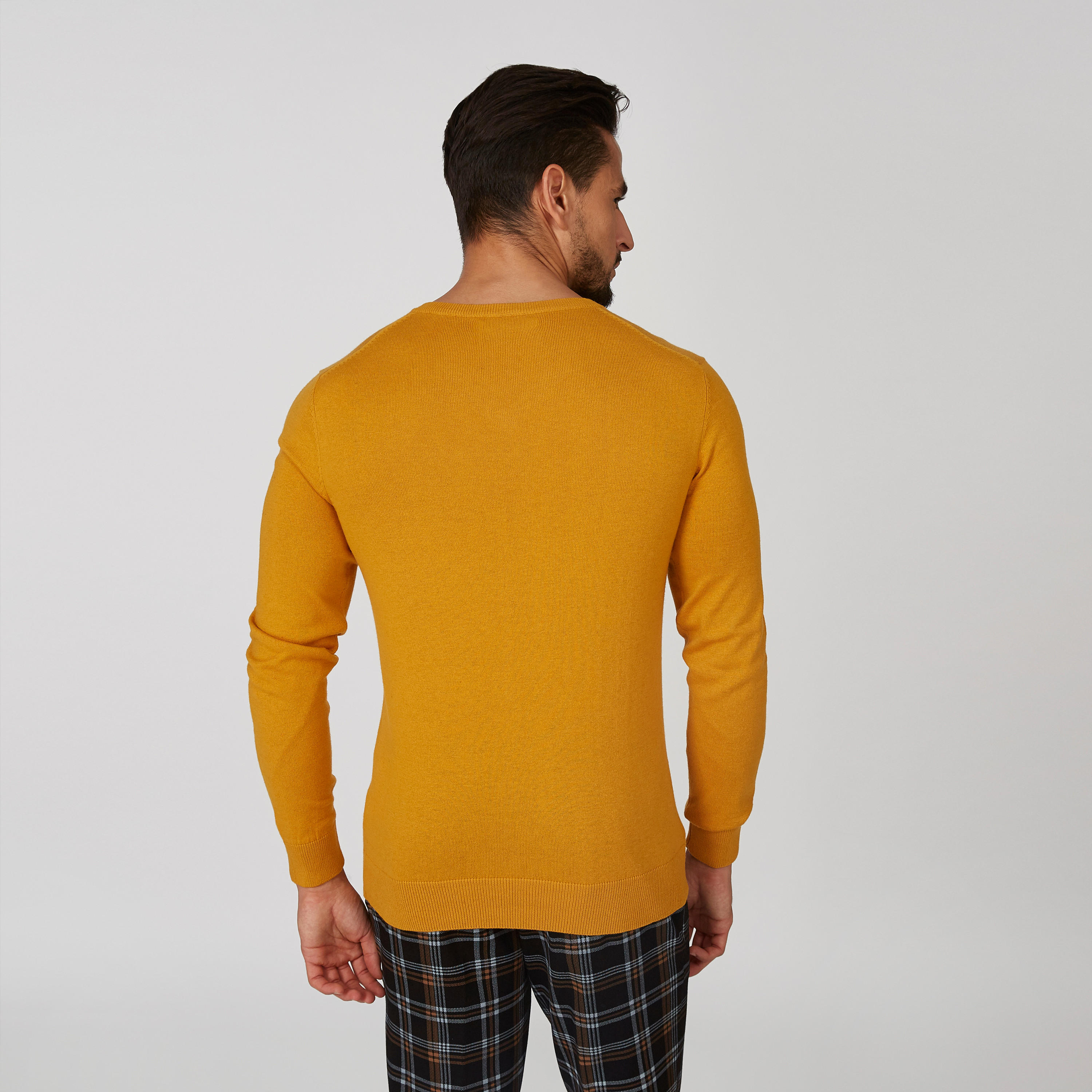 كنزة بارزة الملمس بياقة V وأكمام طويلة-men-clothing-sweatersandpullovers-image-3