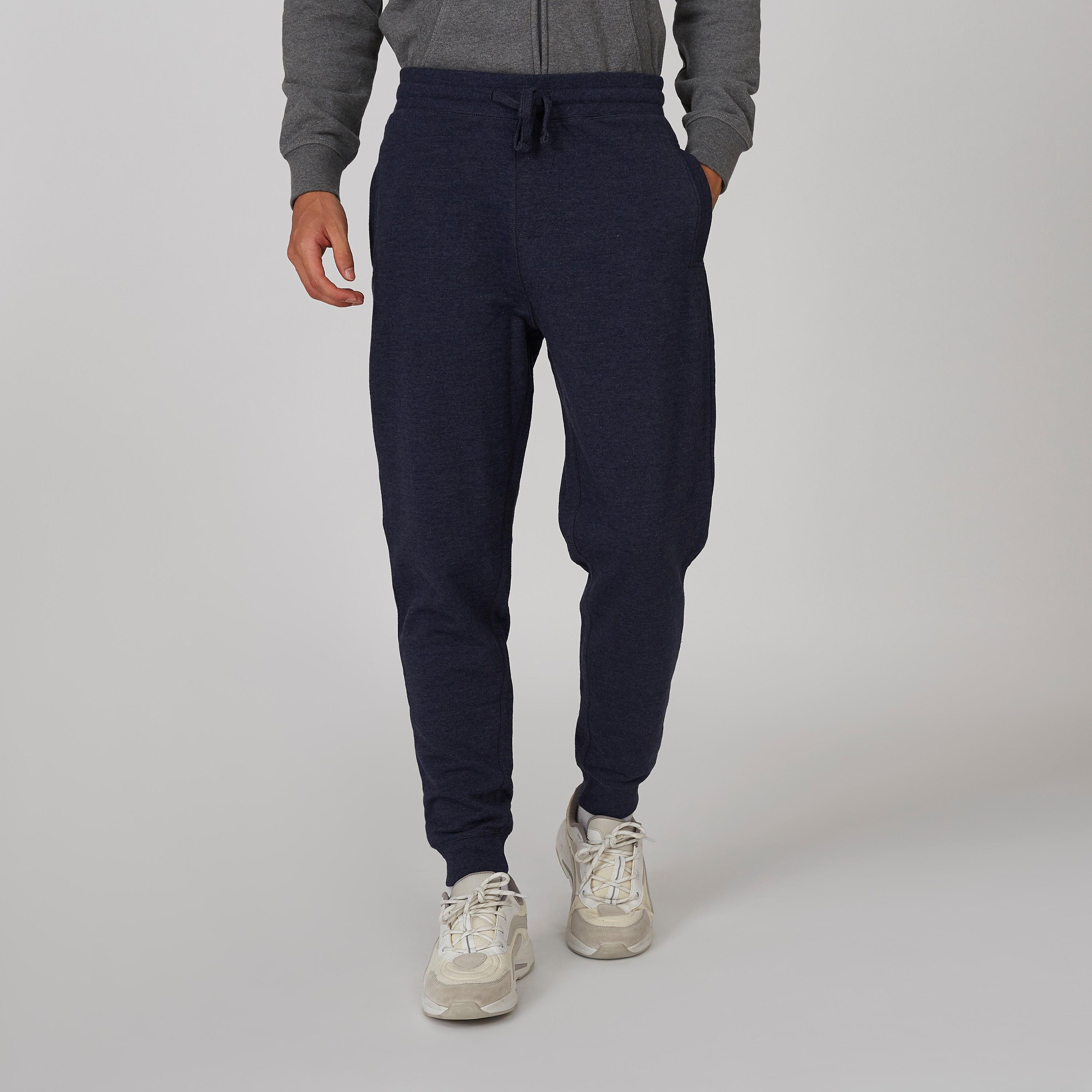 بنطلون رياضي مستدام سادة بخصر مرن وجيوب-men-clothing-bottoms-joggers-image-1