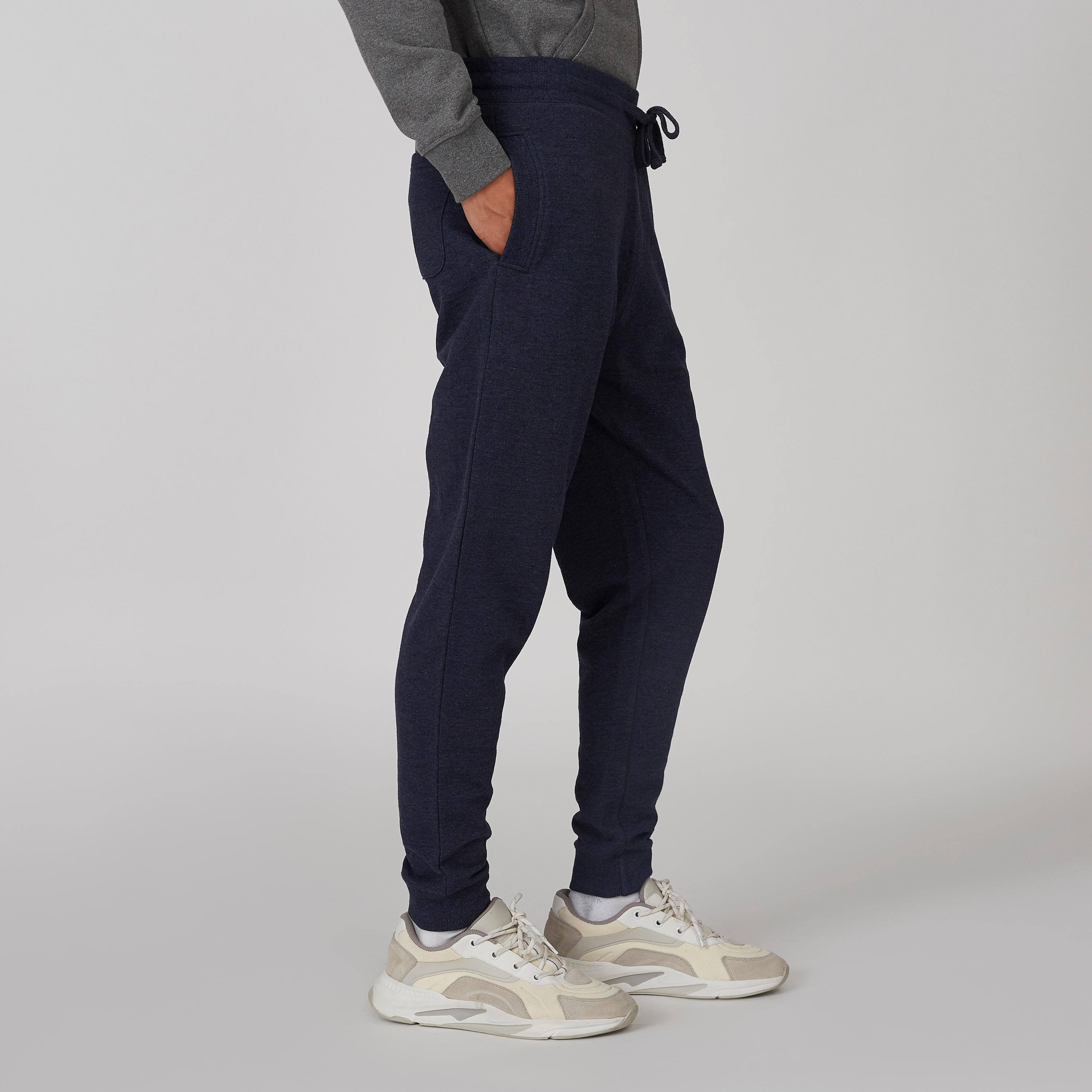 بنطلون رياضي مستدام سادة بخصر مرن وجيوب-men-clothing-bottoms-joggers-image-5
