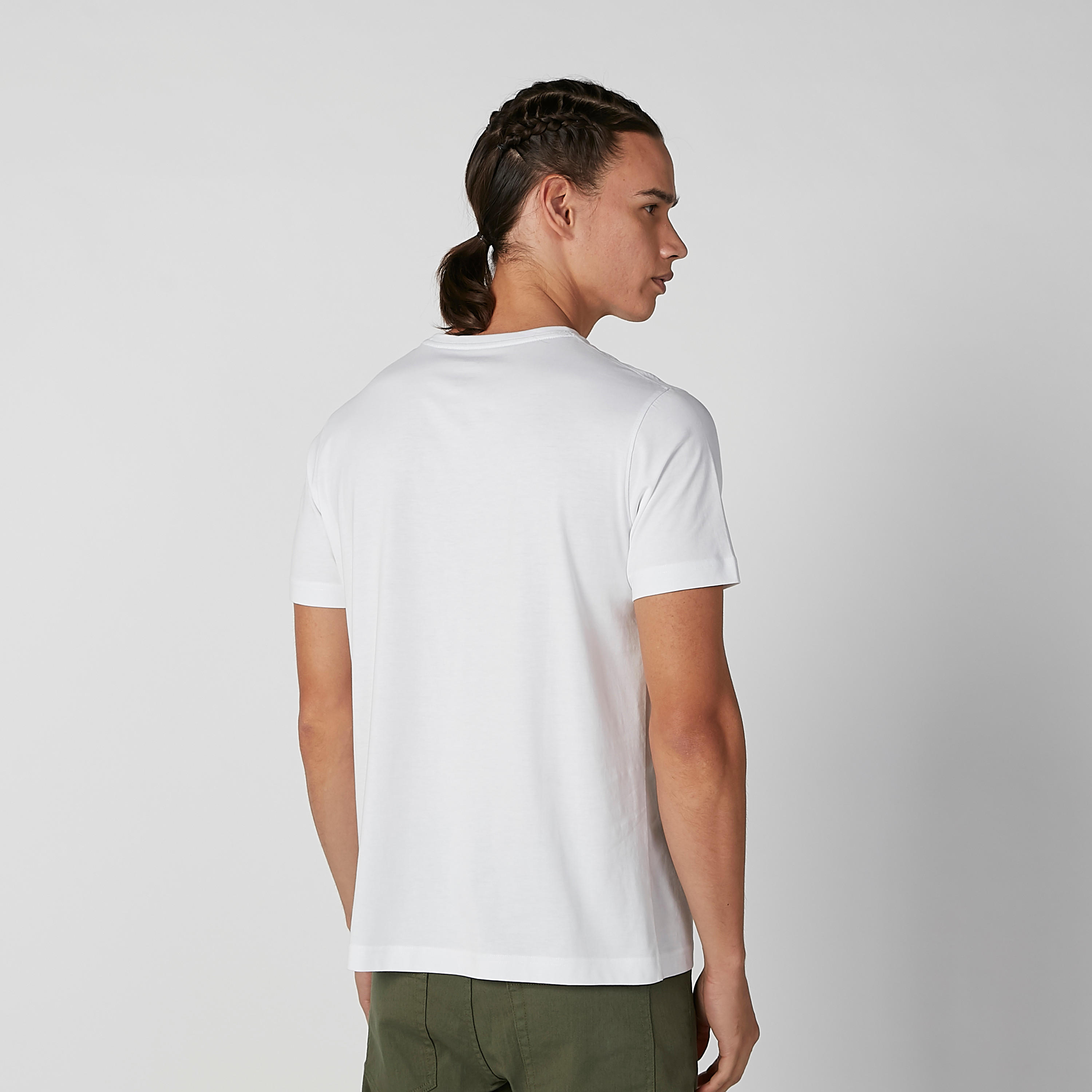 Printed T-shirt with Round Neck and Short Sleeves-men-clothing-tshirtsandpolos-tshirts-image-4