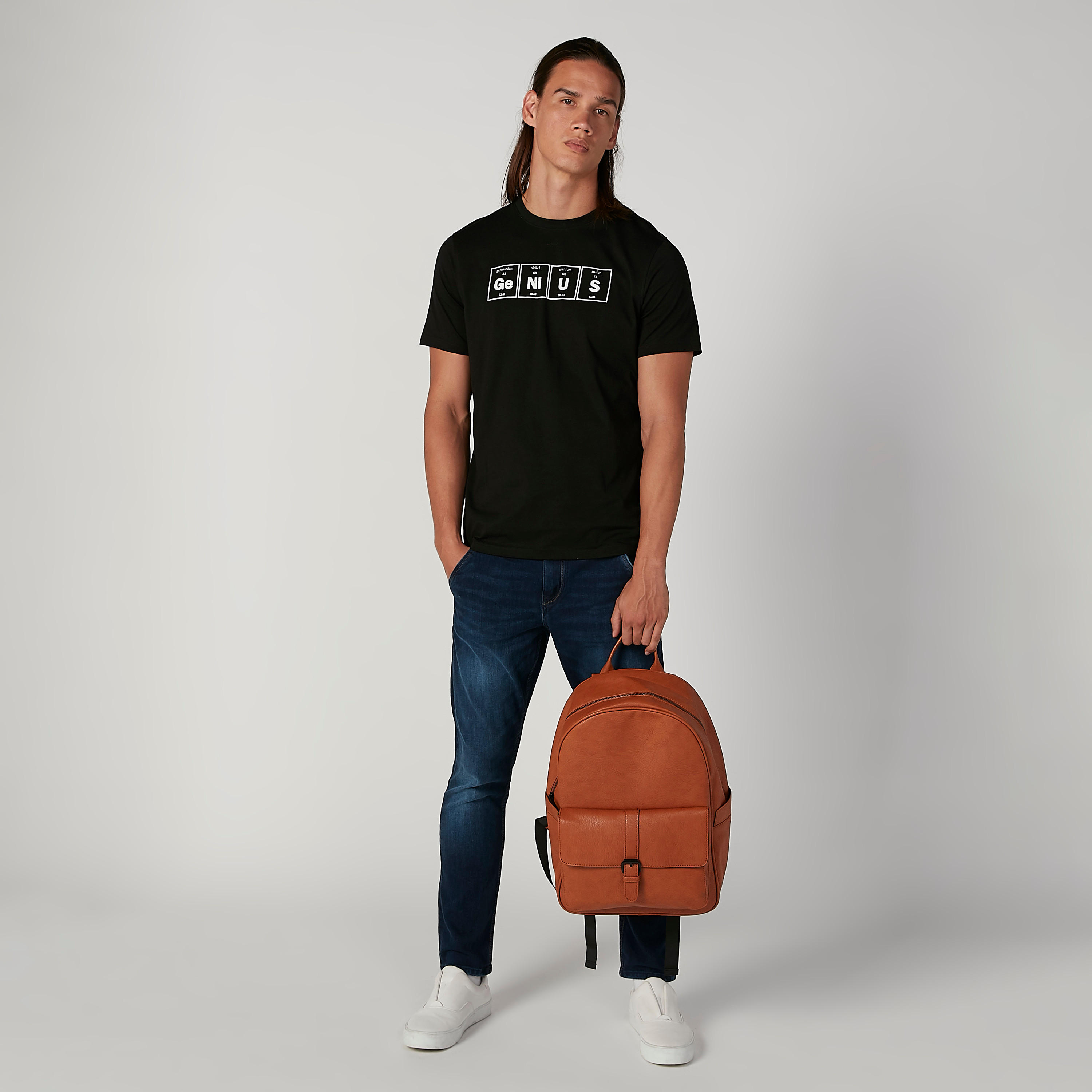 Slim Fit Printed T-shirt with Crew Neck and Short Sleeves-men-clothing-tshirtsandpolos-tshirts-image-2