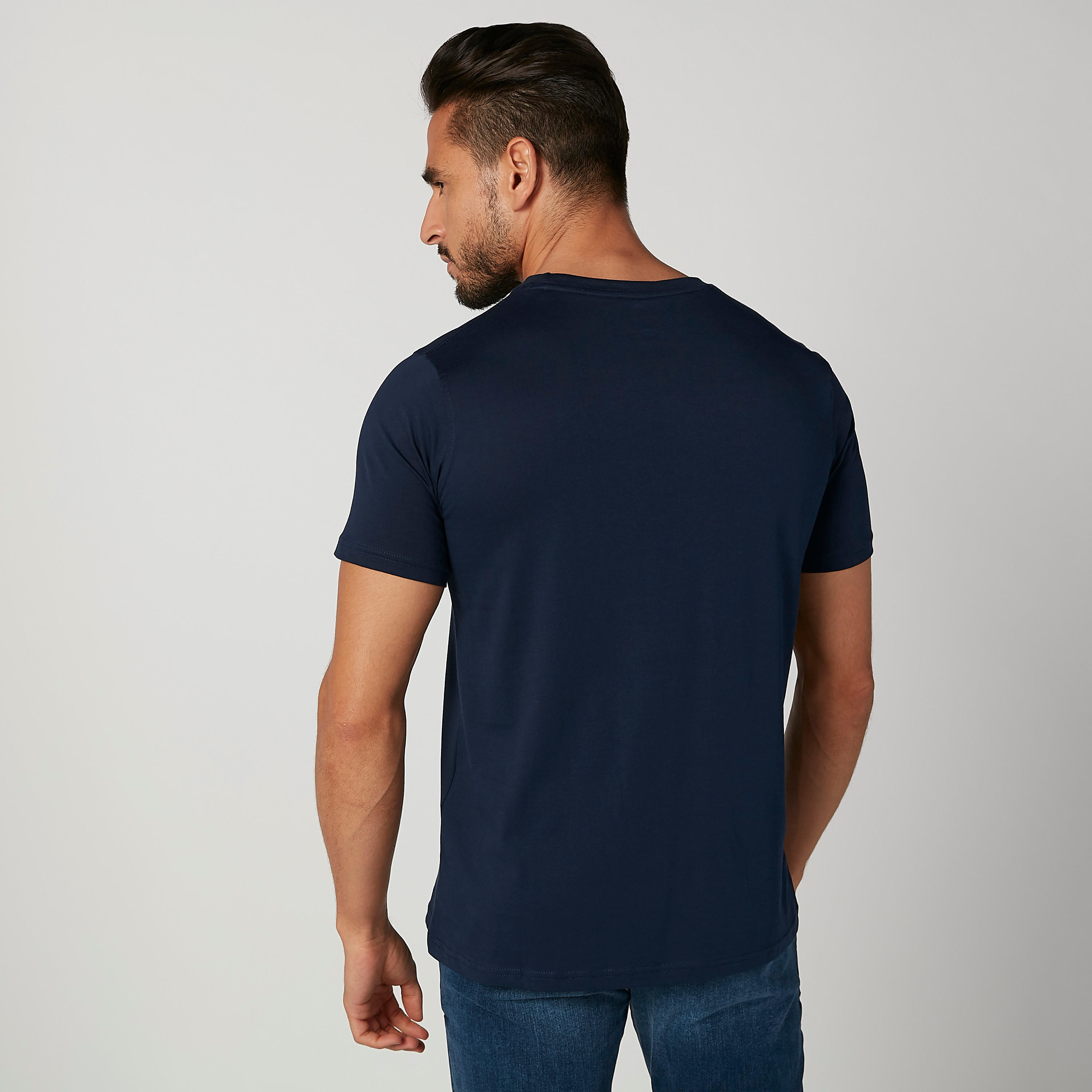 تيشيرت سليم بياقة مستديرة وأكمام قصيرة وطبعات-men-clothing-tshirtsandpolos-tshirts-image-4