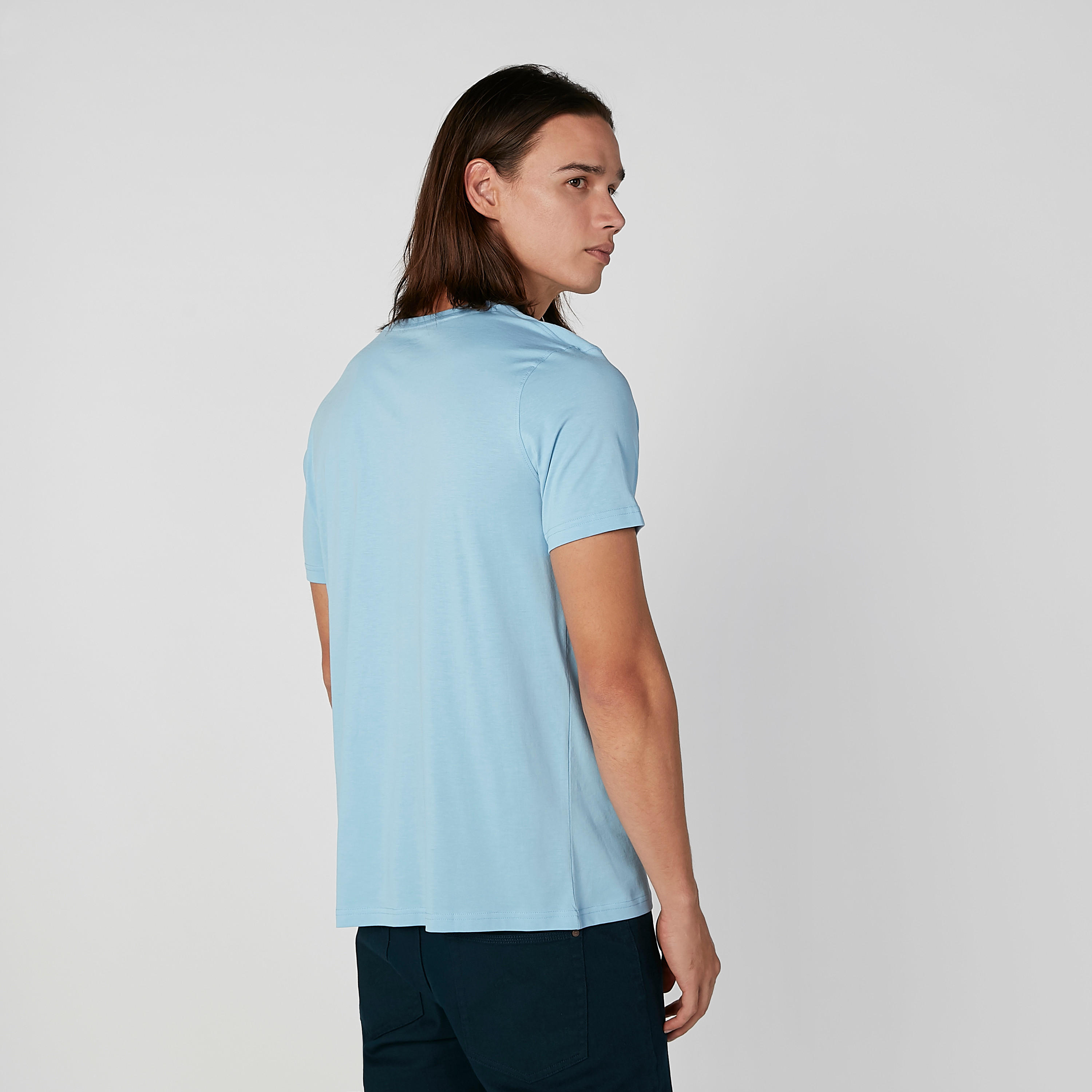 تيشيرت سليم بياقة مستديرة وأكمام قصيرة وطبعات-men-clothing-tshirtsandpolos-tshirts-image-3