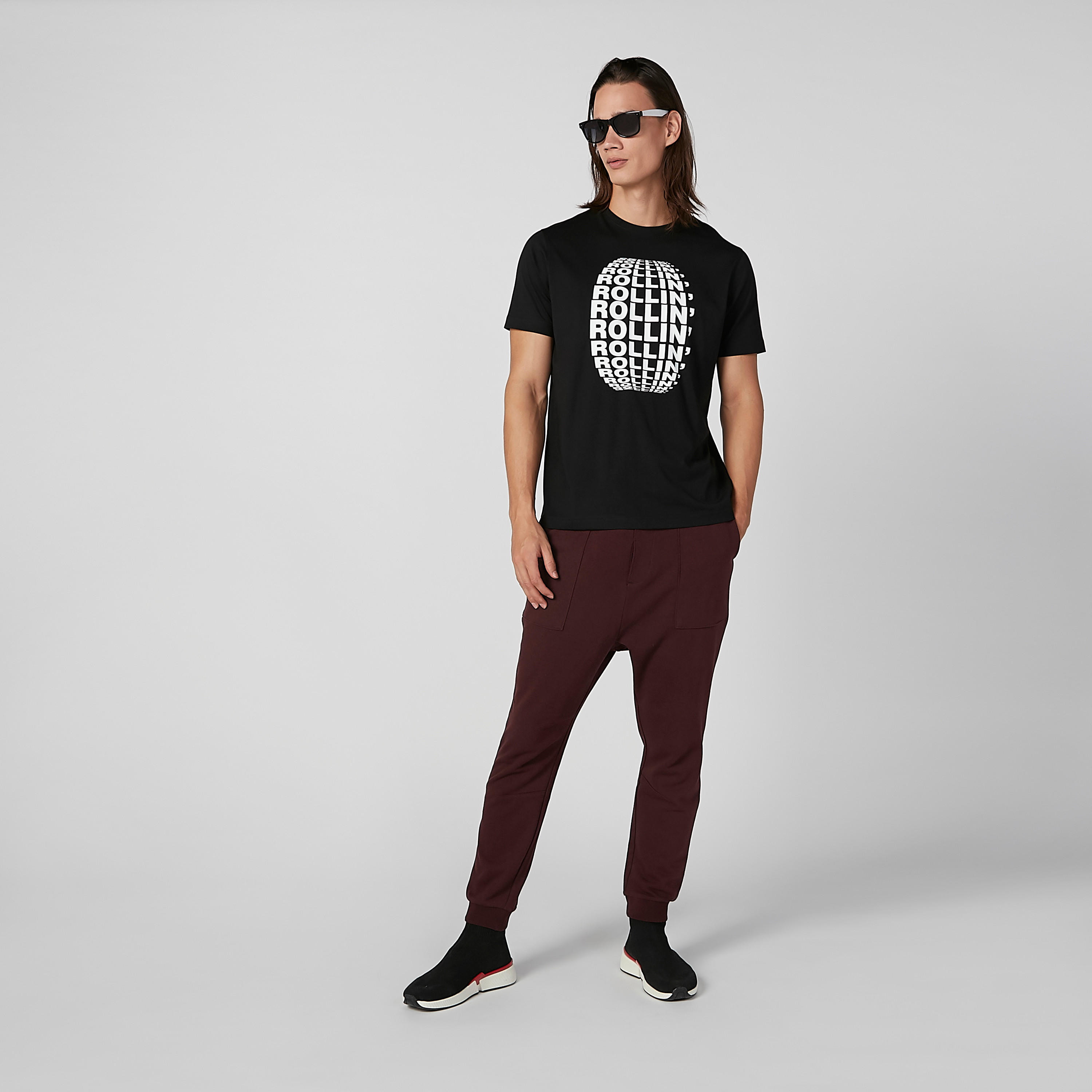 Printed T-shirt with Round Neck and Short Sleeves-men-clothing-tshirtsandpolos-tshirts-image-3
