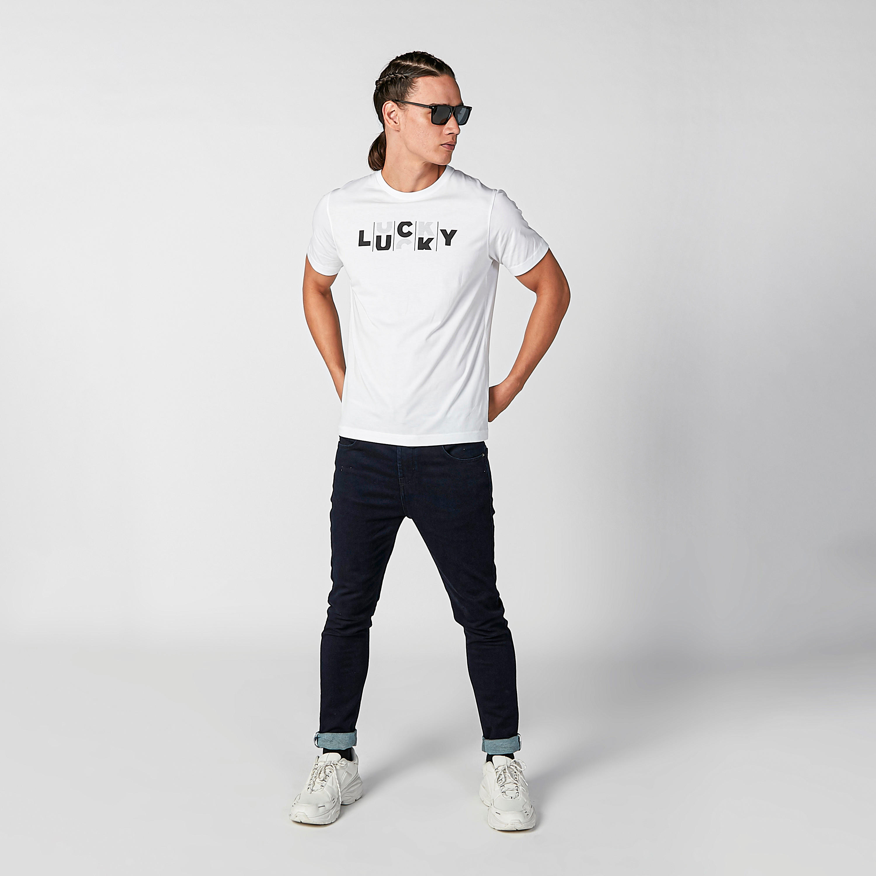 Printed T-shirt with Round Neck and Short Sleeves-men-clothing-tshirtsandpolos-tshirts-image-1