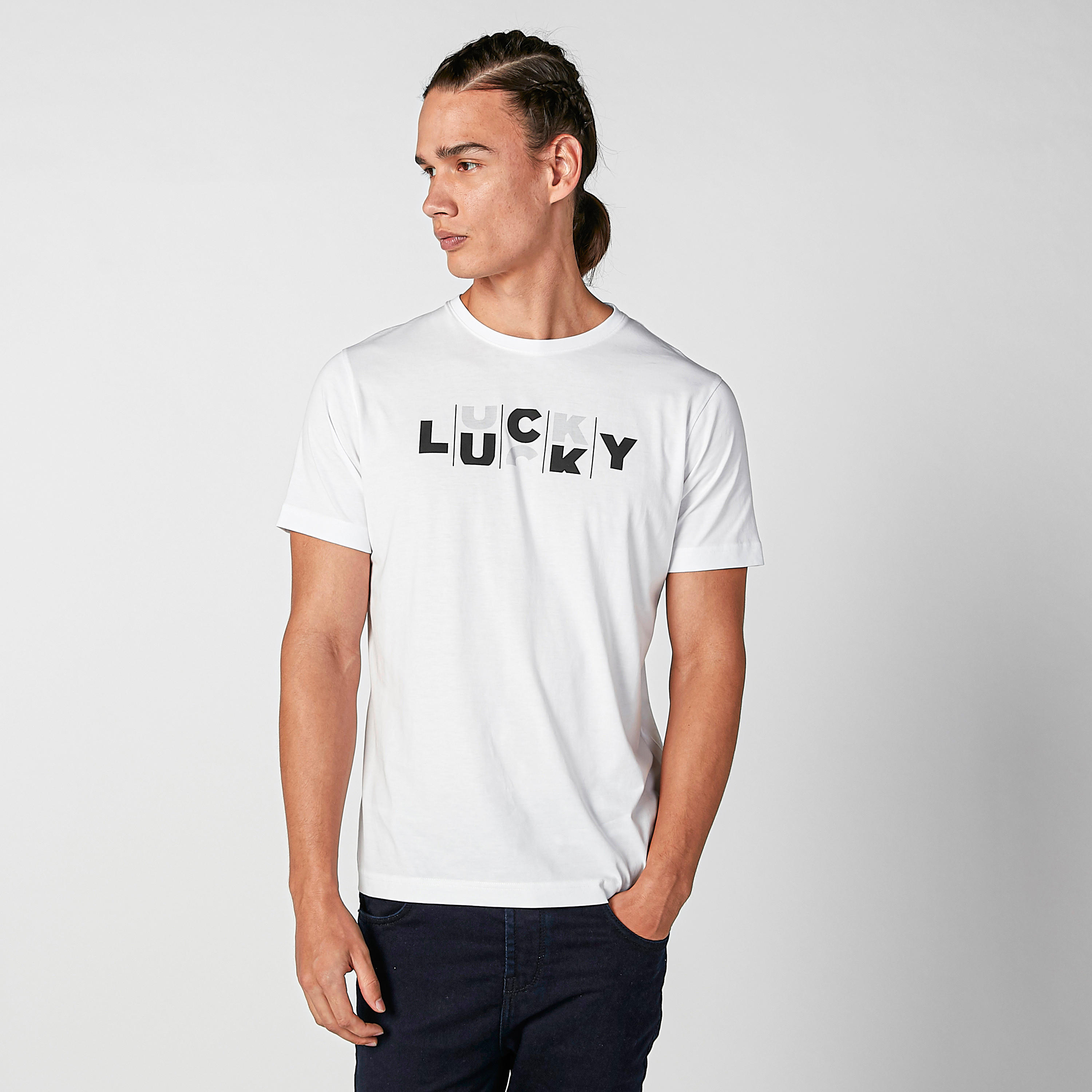 Printed T-shirt with Round Neck and Short Sleeves-men-clothing-tshirtsandpolos-tshirts-image-2