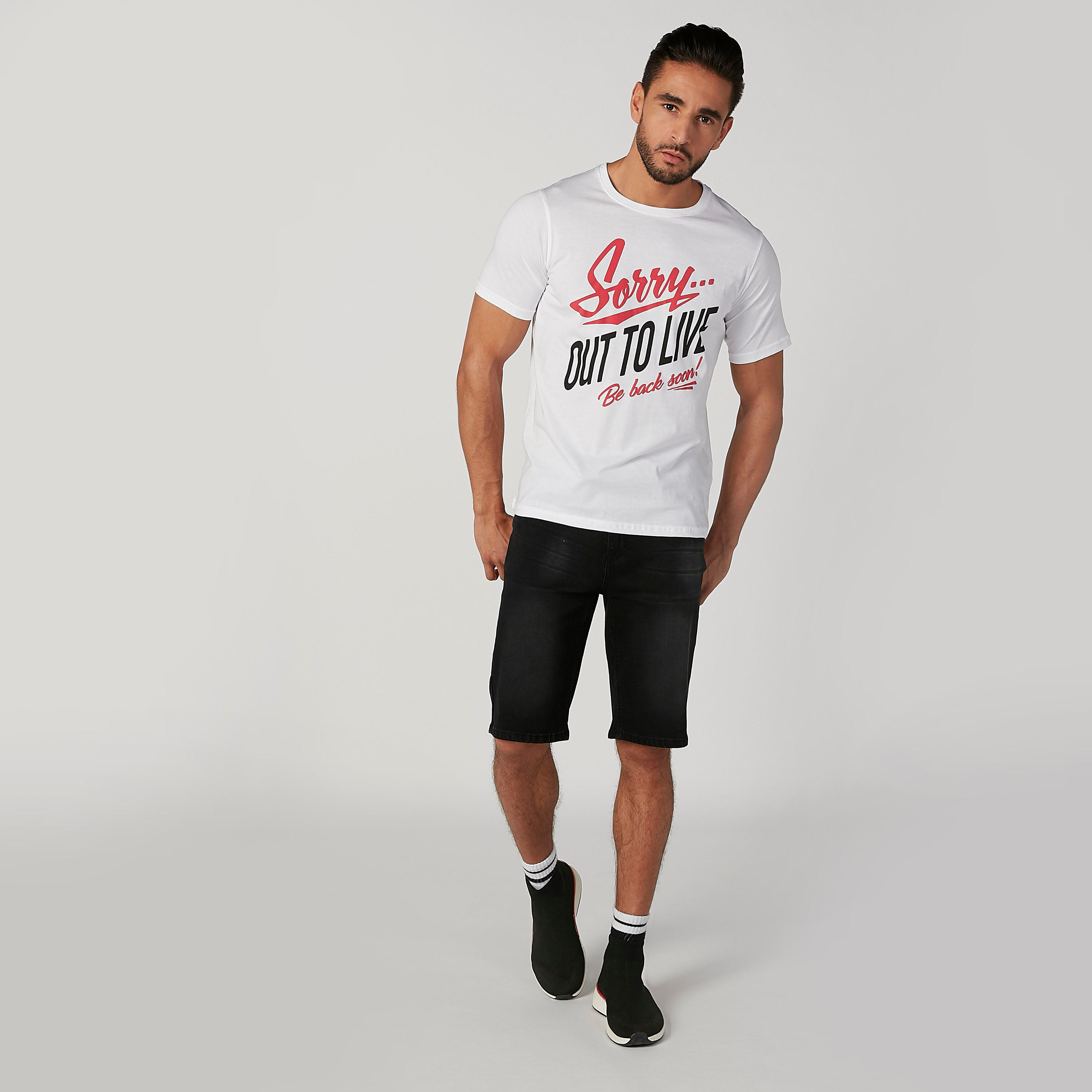 تيشيرت سليم بياقة مستديرة وأكمام قصيرة وطبعات-men-clothing-tshirtsandpolos-tshirts-image-3