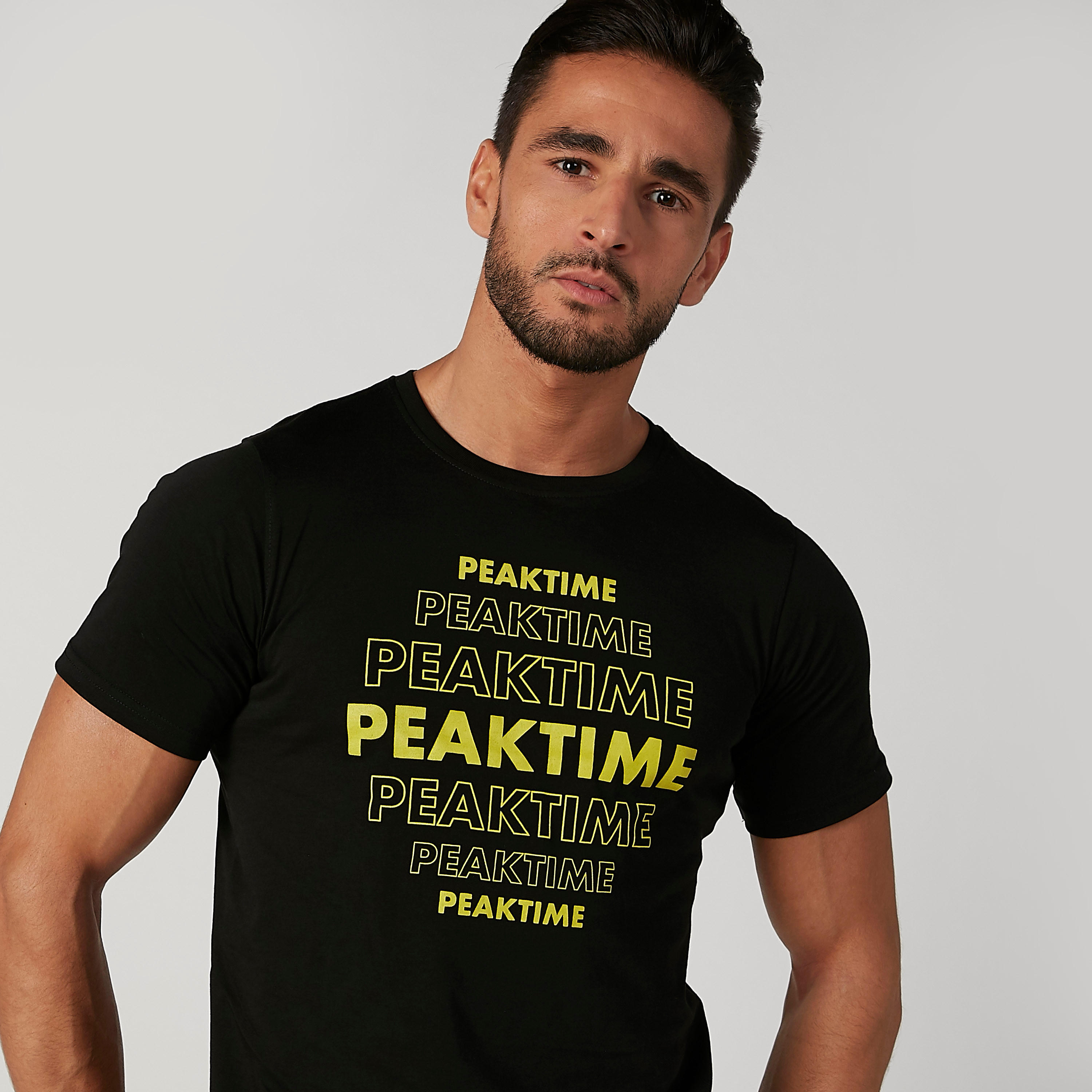 تيشيرت سليم بياقة مستديرة وأكمام قصيرة وطبعات-men-clothing-tshirtsandpolos-tshirts-image-2