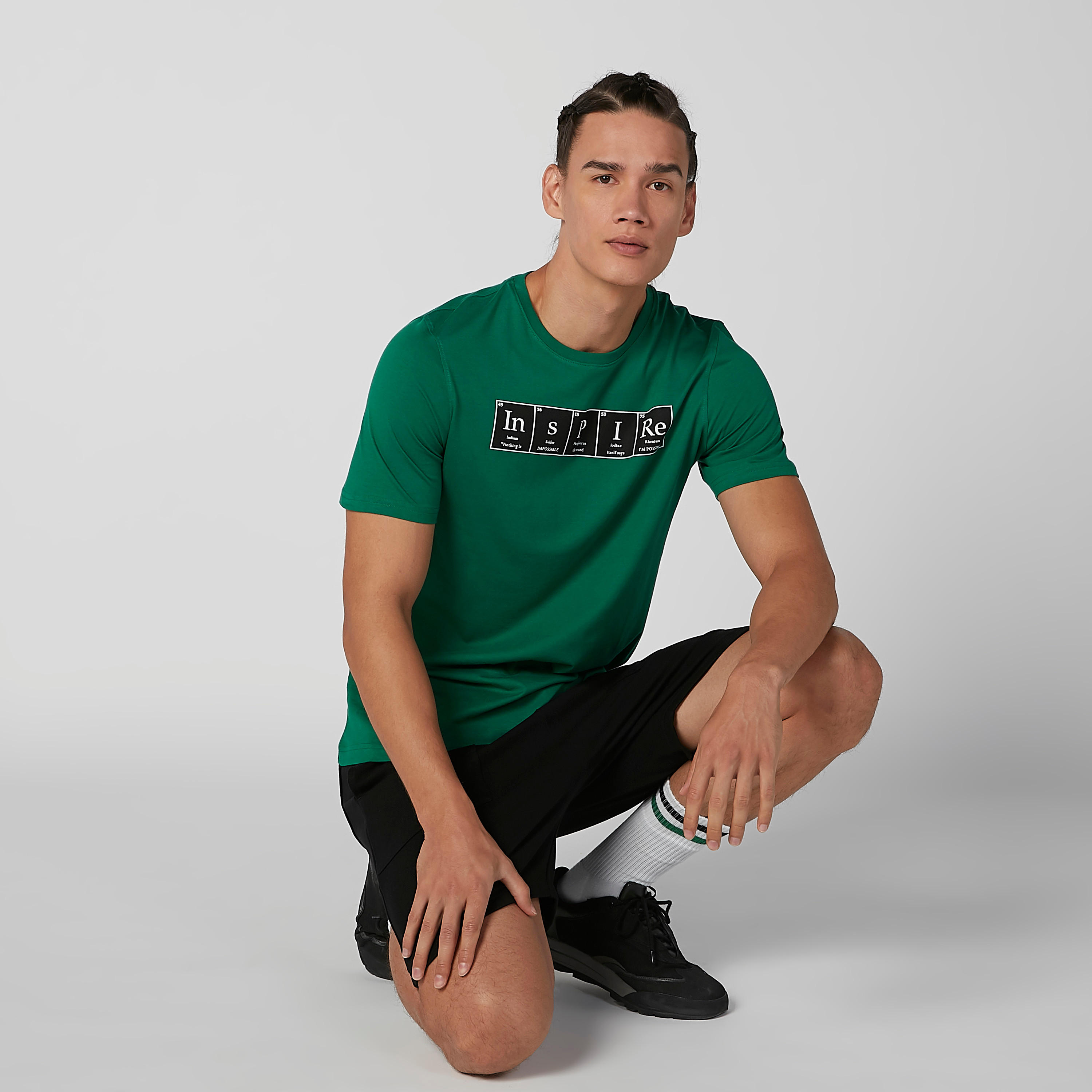 Slim Fit Printed Round Neck T-shirt with Short Sleeves-men-clothing-tshirtsandpolos-tshirts-image-2