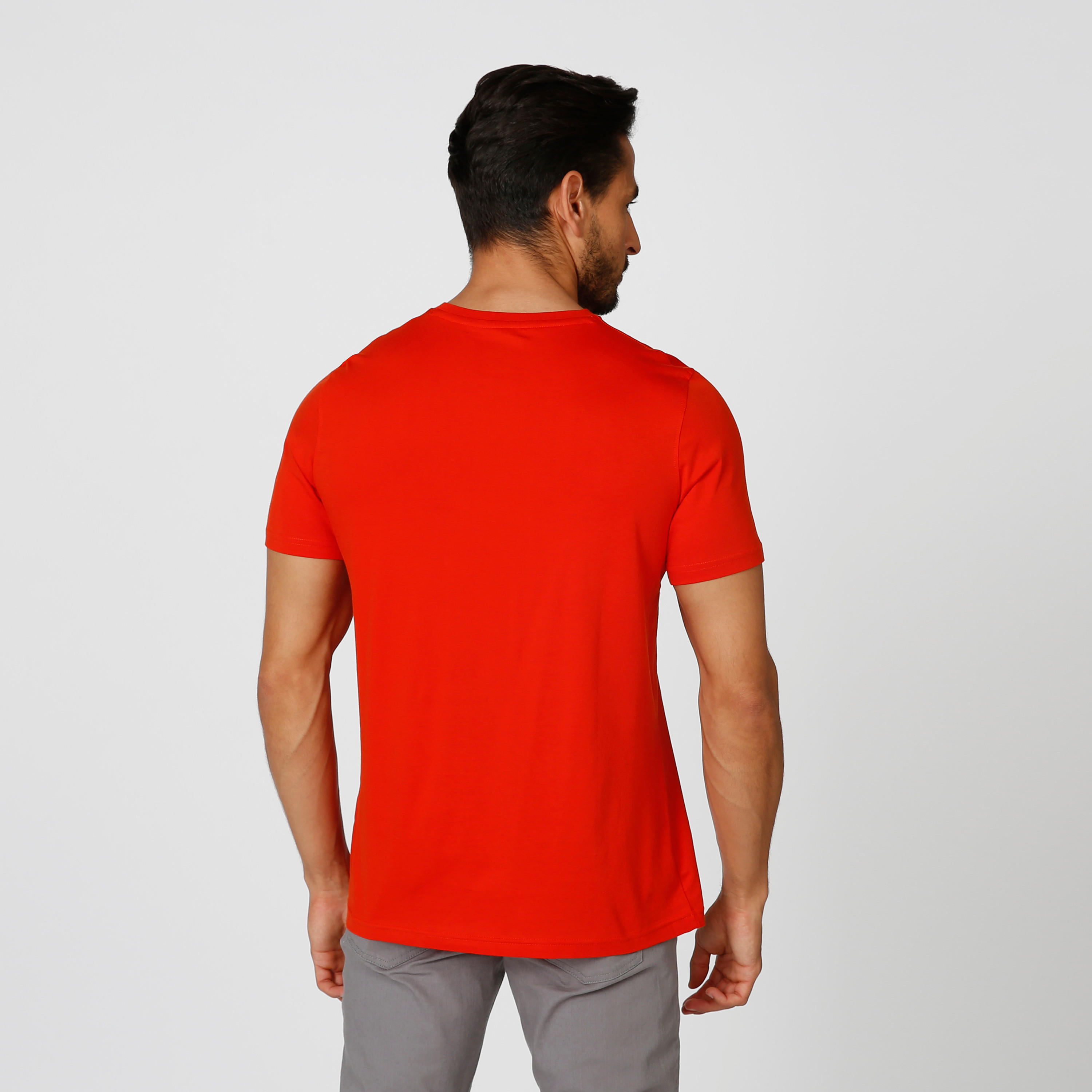 تيشيرت سليم بياقة ضيّقة وأكمام قصيرة وطبعات-men-clothing-tshirtsandpolos-tshirts-image-4