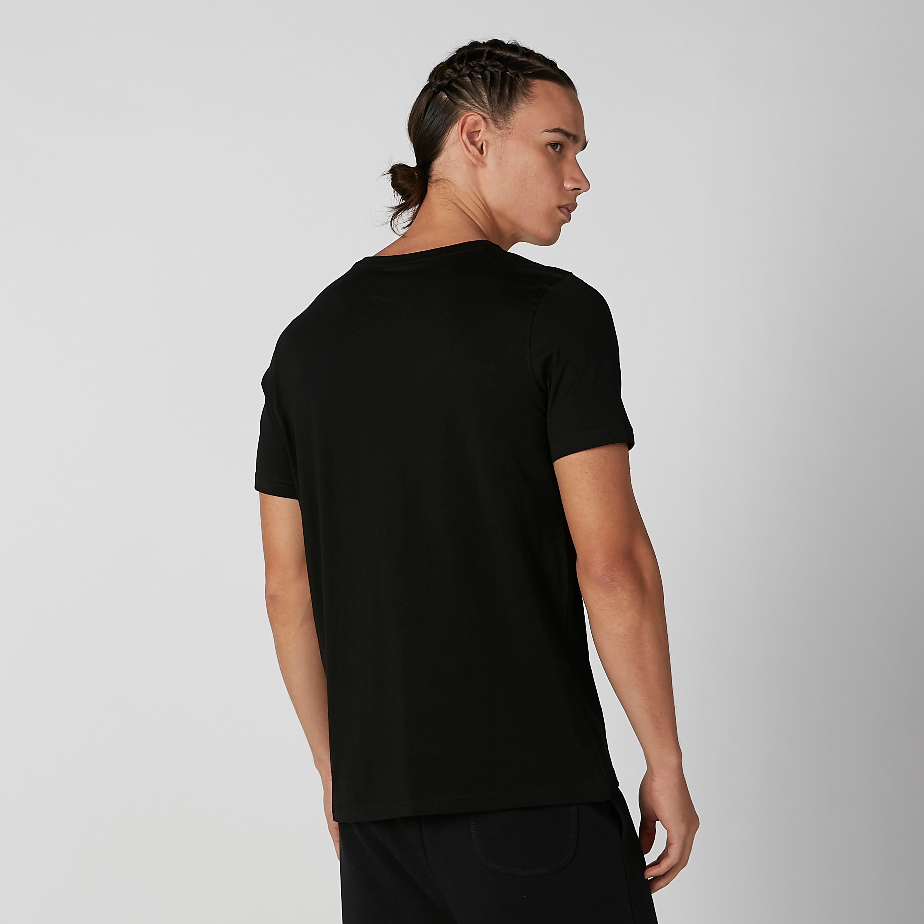 Slim Fit Typographic Printed T-shirt with Short Sleeves-men-clothing-tshirtsandpolos-tshirts-image-3