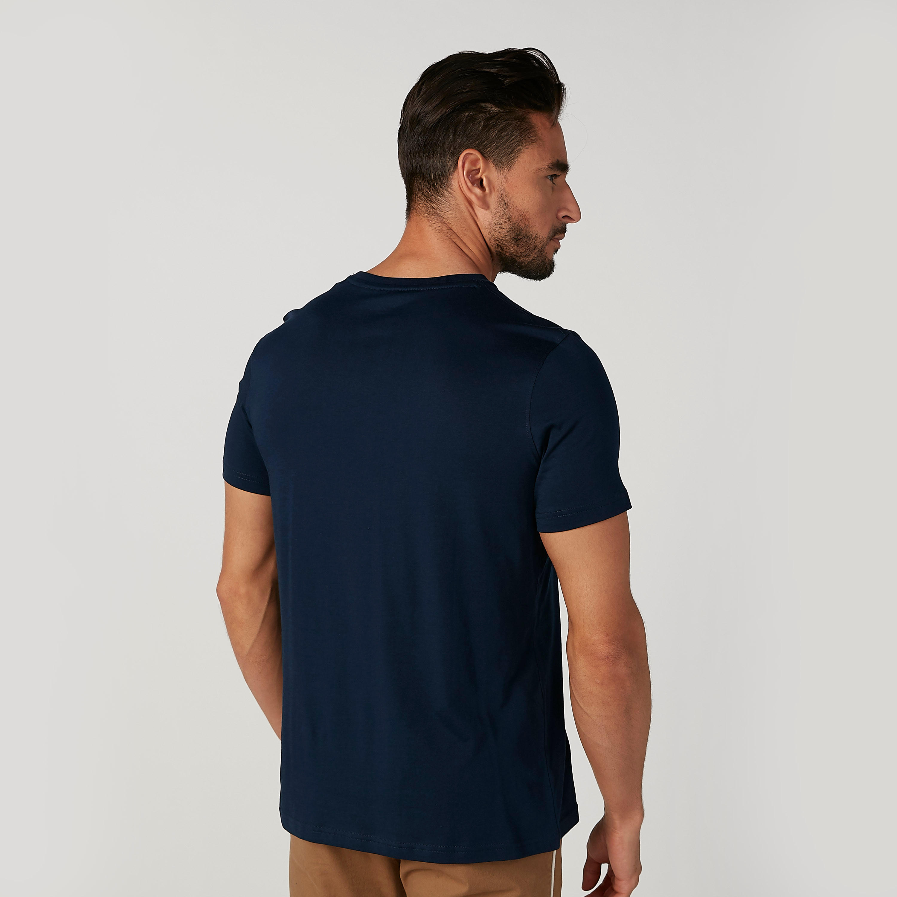 تيشيرت سليم بياقة مستديرة وأكمام قصيرة وطبعات-men-clothing-tshirtsandpolos-tshirts-image-2