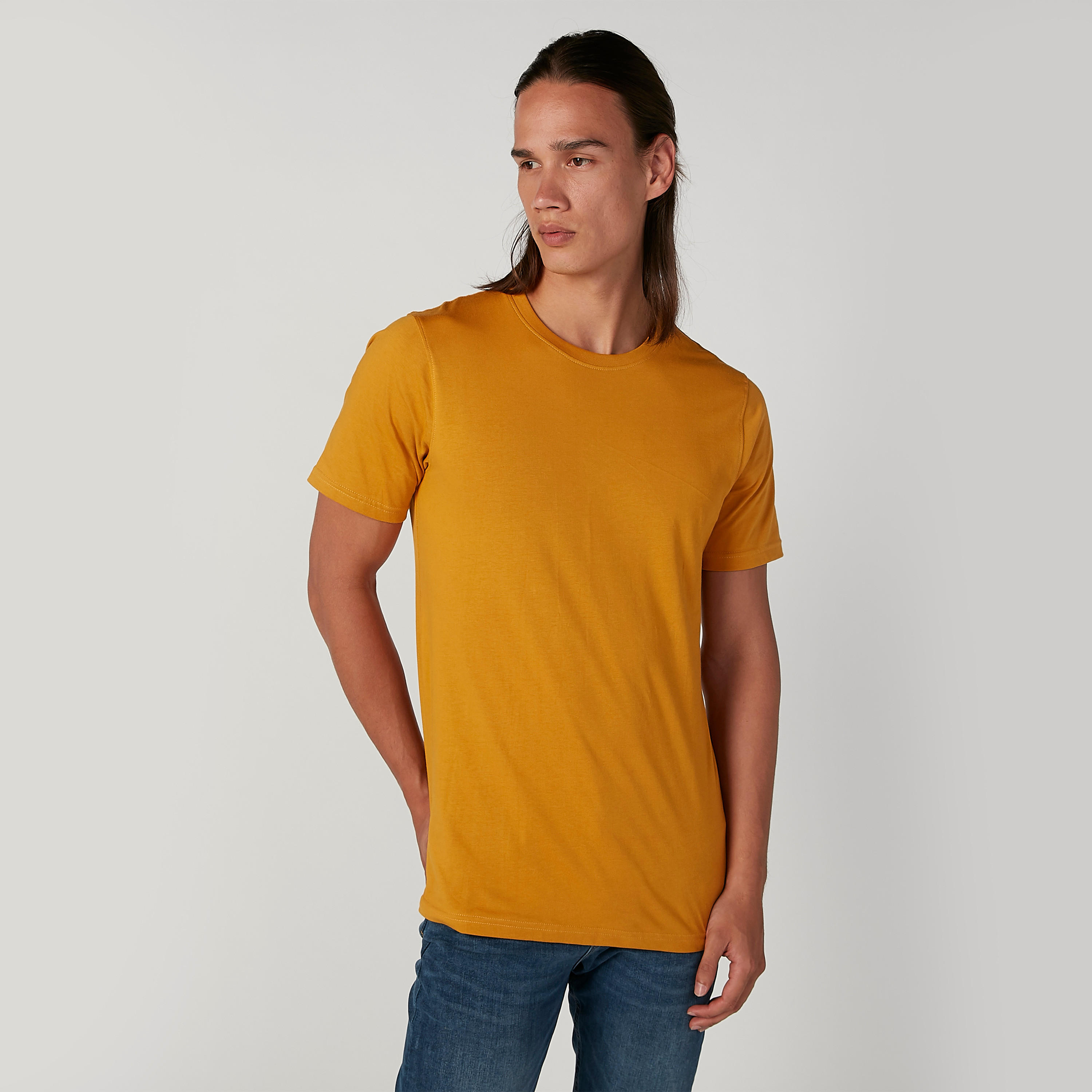 تيشيرت سادة بياقة مستديرة وأكمام قصيرة-men-clothing-tshirtsandpolos-tshirts-image-3