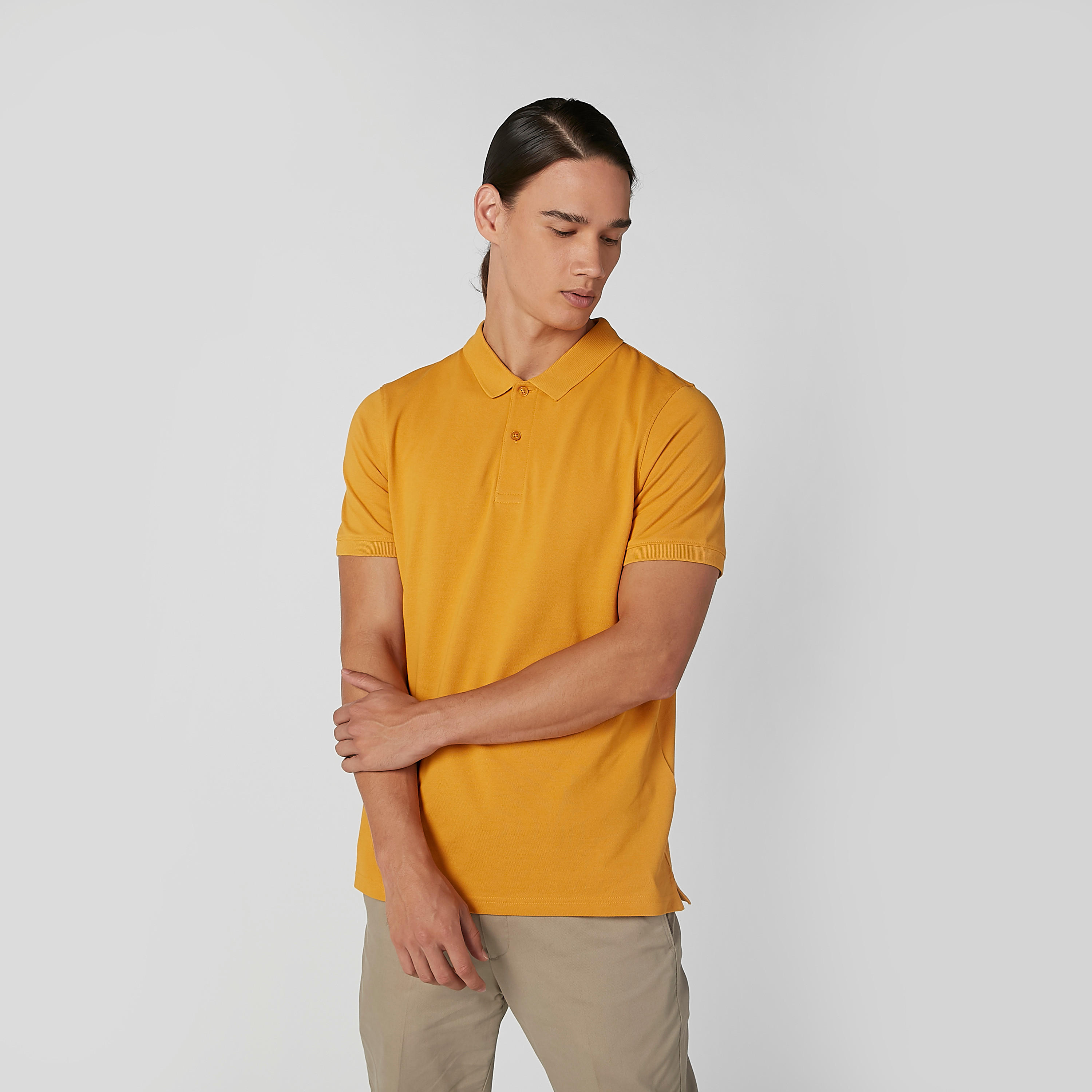 تيشيرت سادة بياقة بولو وأكمام قصيرة-men-clothing-tshirtsandpolos-polos-image-3