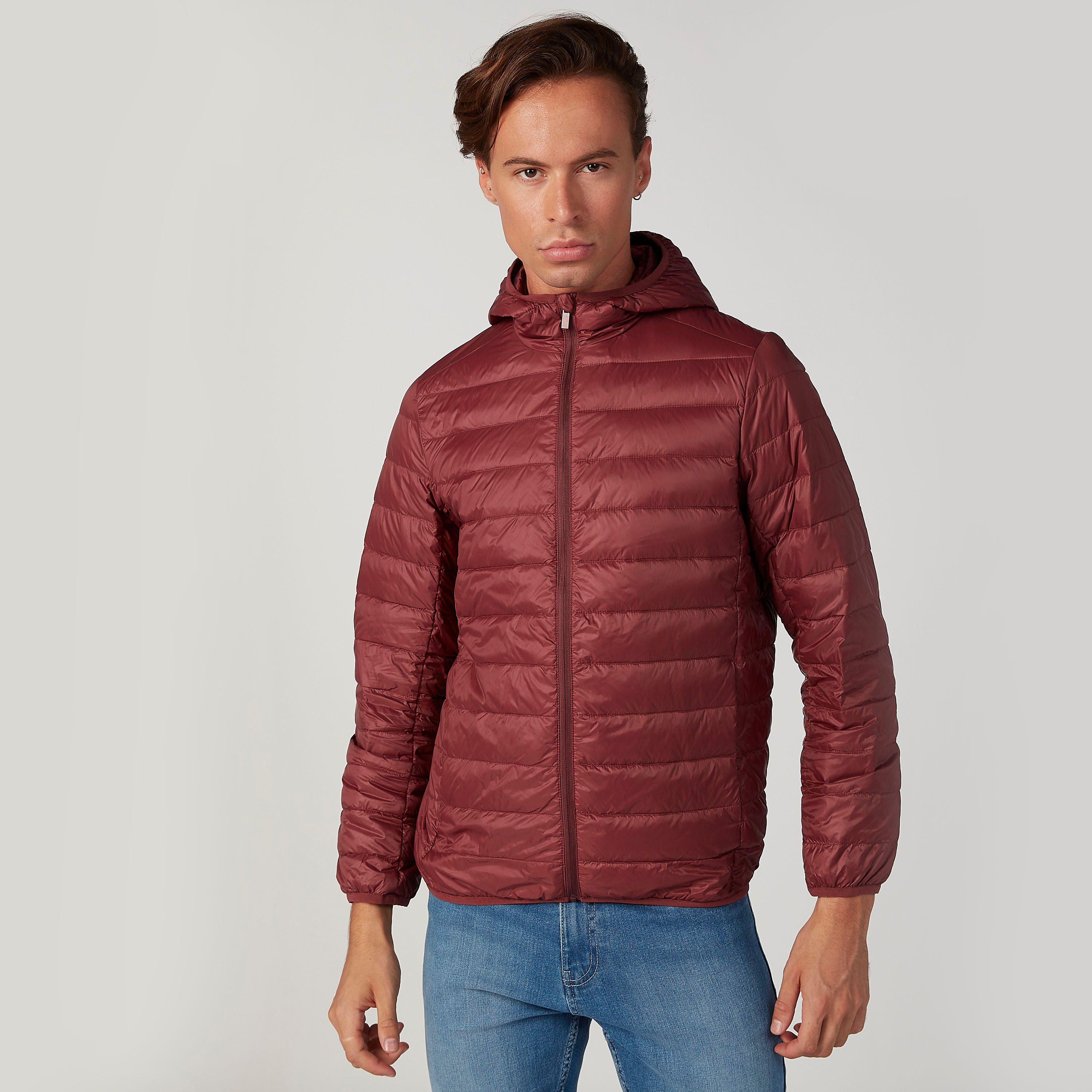 Quilted Jacket with Long Sleeves and Hood-men-clothing-jacketsandblazers-jackets-image-1