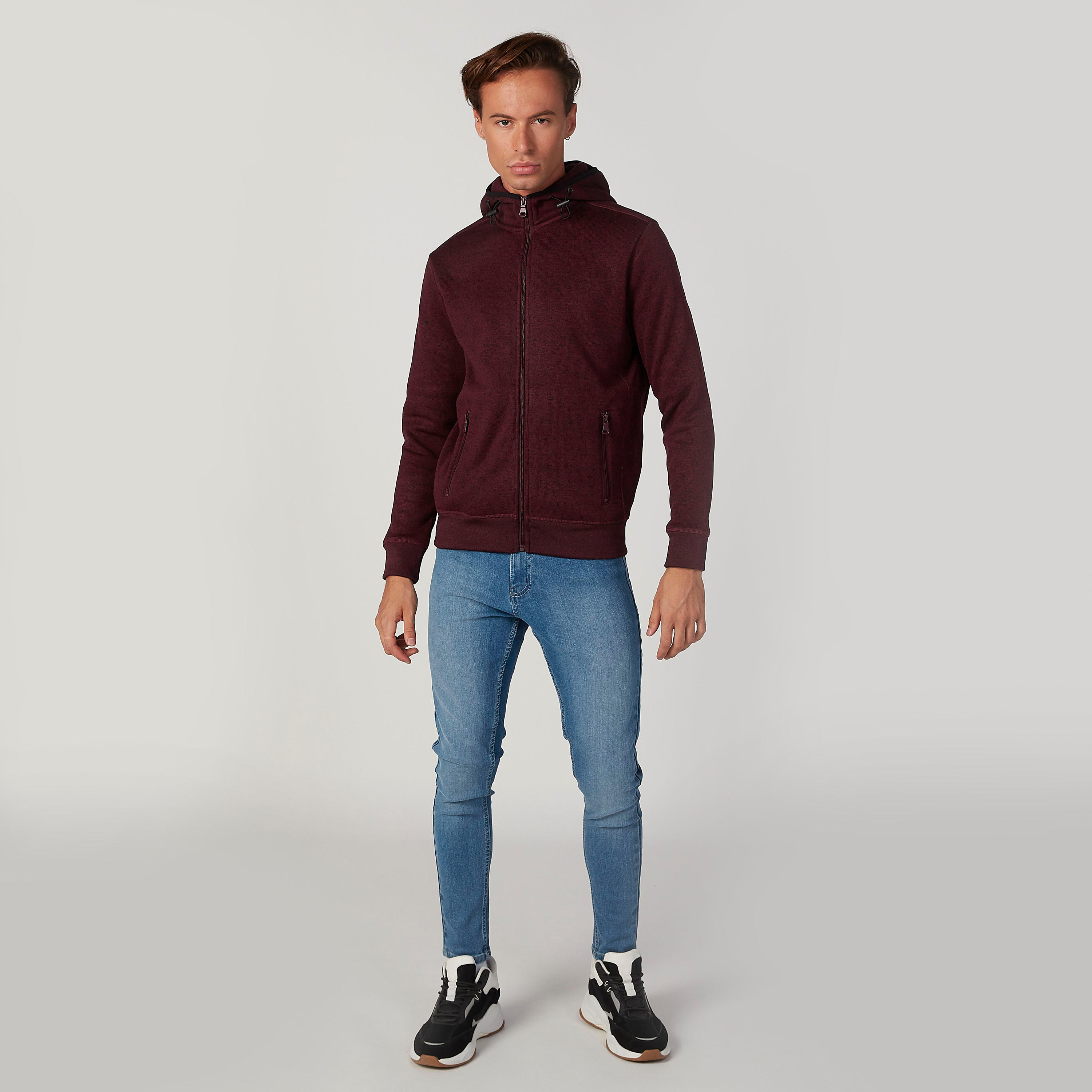جاكيت بارز الملمس بقبّعة وجيوب بسحّاب-men-clothing-jacketsandblazers-jackets-image-2