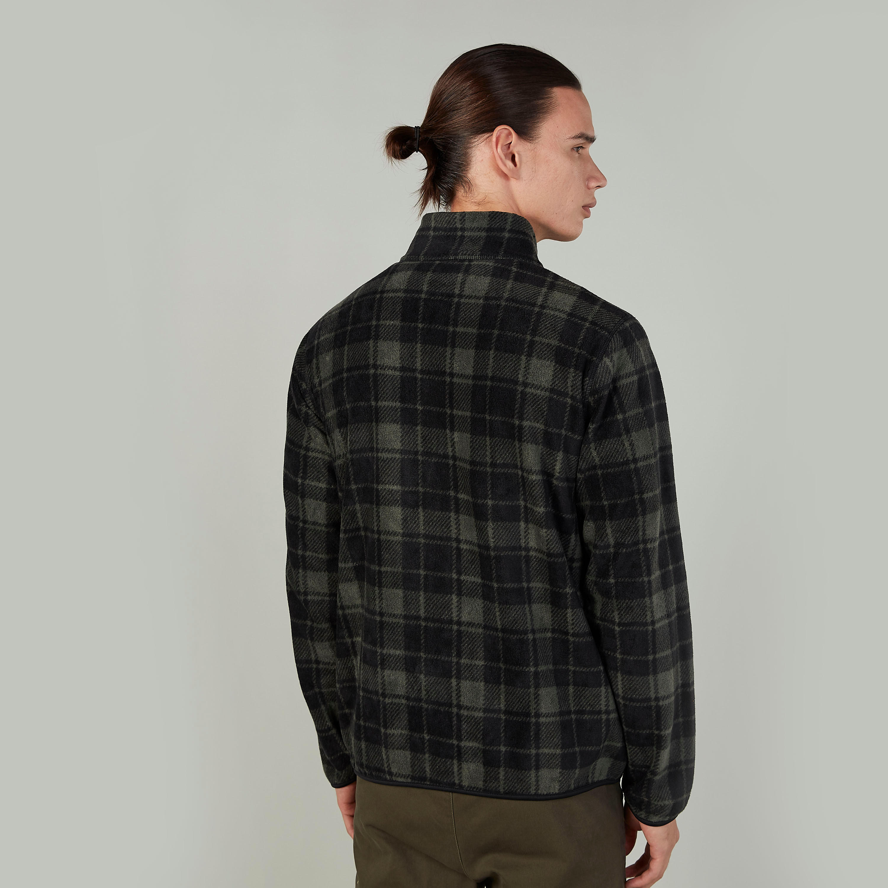 جاكيت كاروهات بياقة عالية وأكمام طويلة-men-clothing-jacketsandblazers-jackets-image-4
