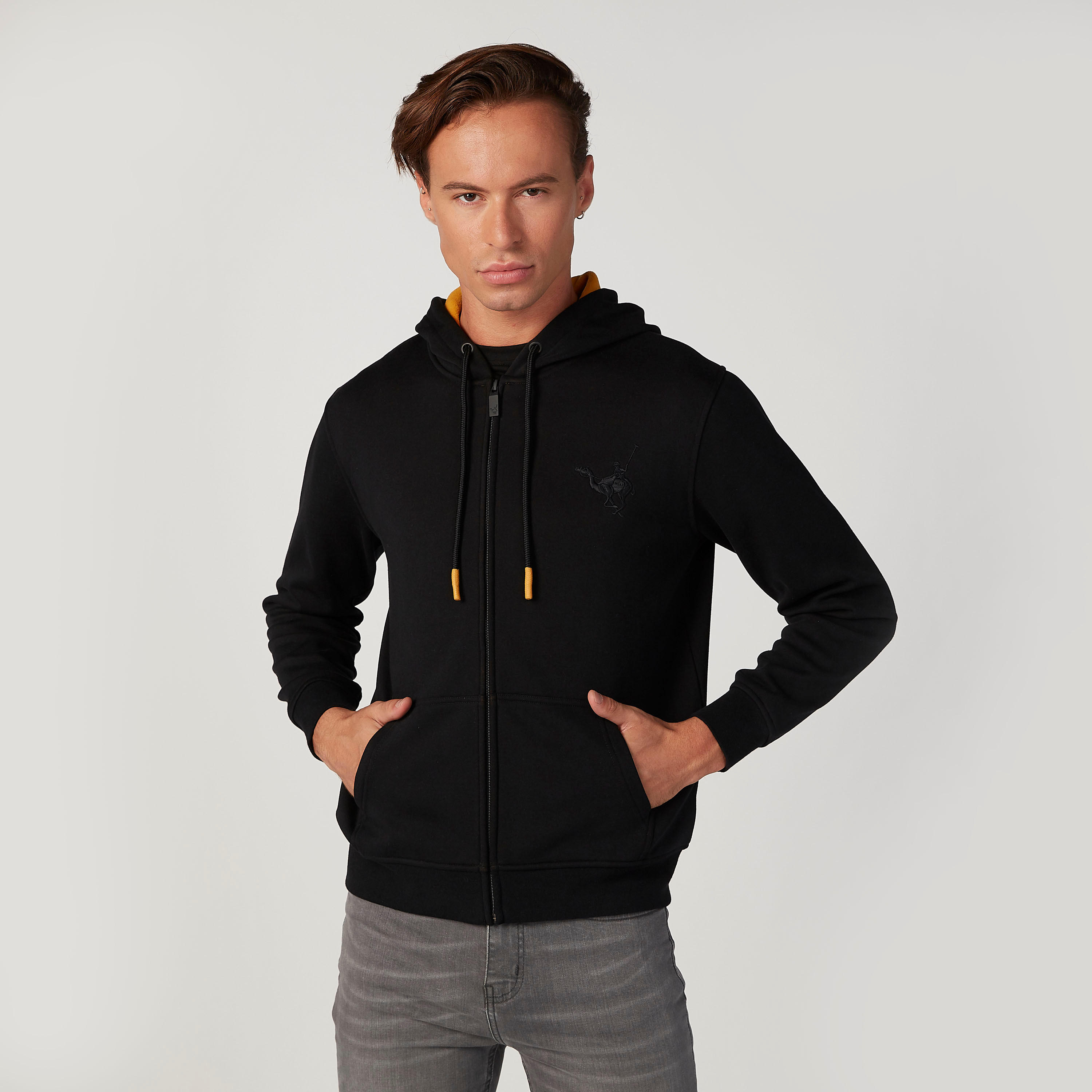جاكيت سادة بقبعة وأكمام طويلة-men-clothing-jacketsandblazers-jackets-image-1