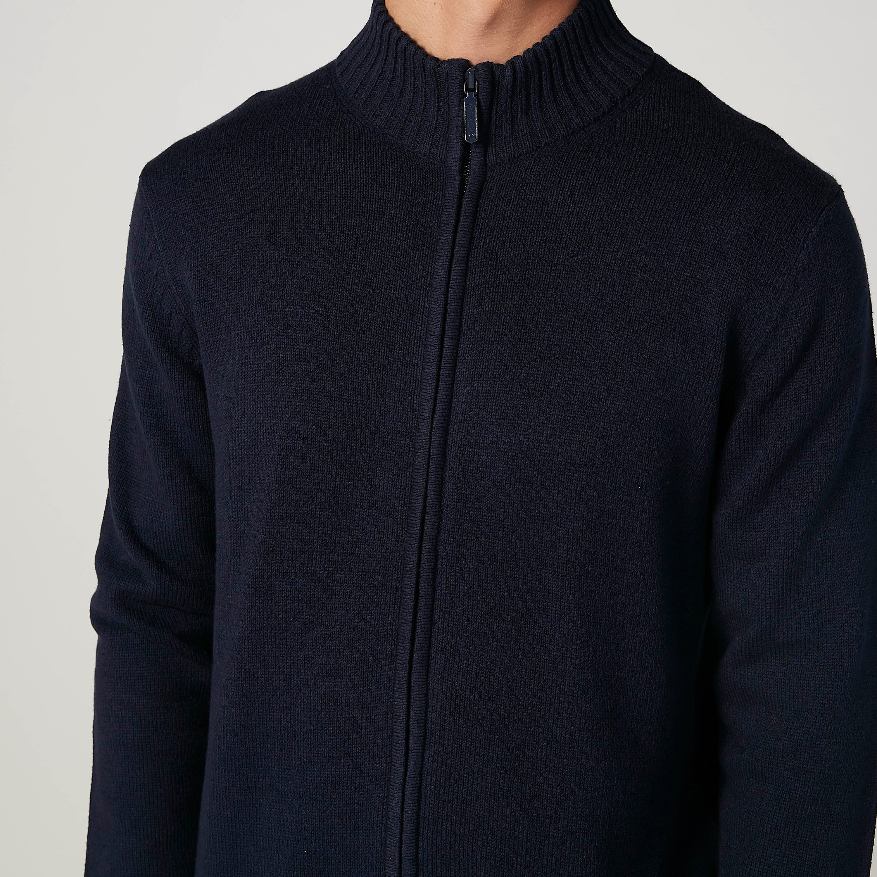كارديجان بارز الملمس بياقة عالية وأكمام طويلة-men-clothing-sweatersandpullovers-image-3