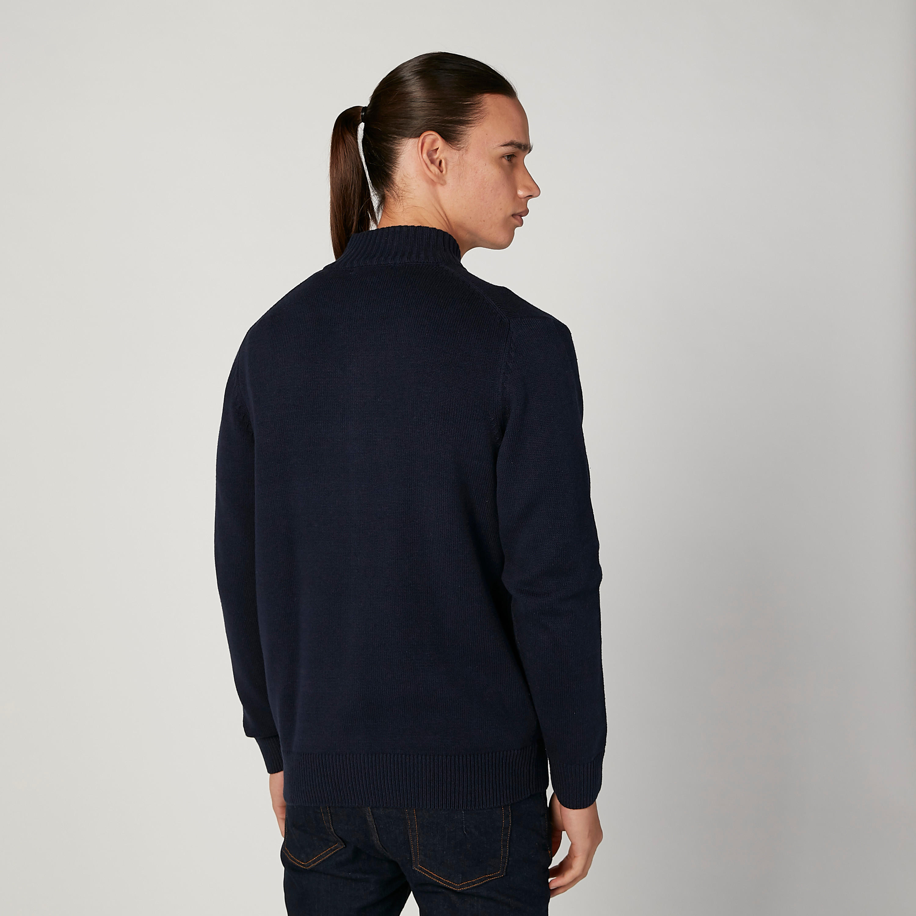 كارديجان بارز الملمس بياقة عالية وأكمام طويلة-men-clothing-sweatersandpullovers-image-4