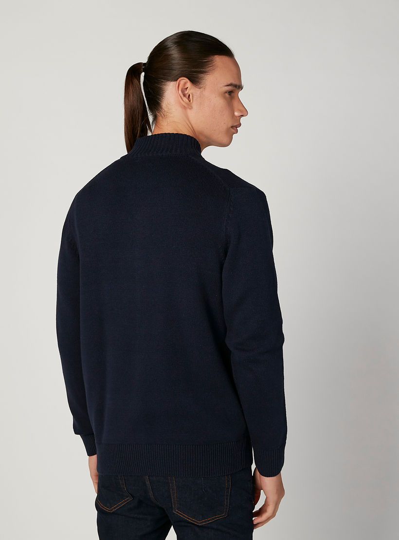كارديجان بارز الملمس بياقة عالية وأكمام طويلة-men-clothing-sweatersandpullovers-image-4