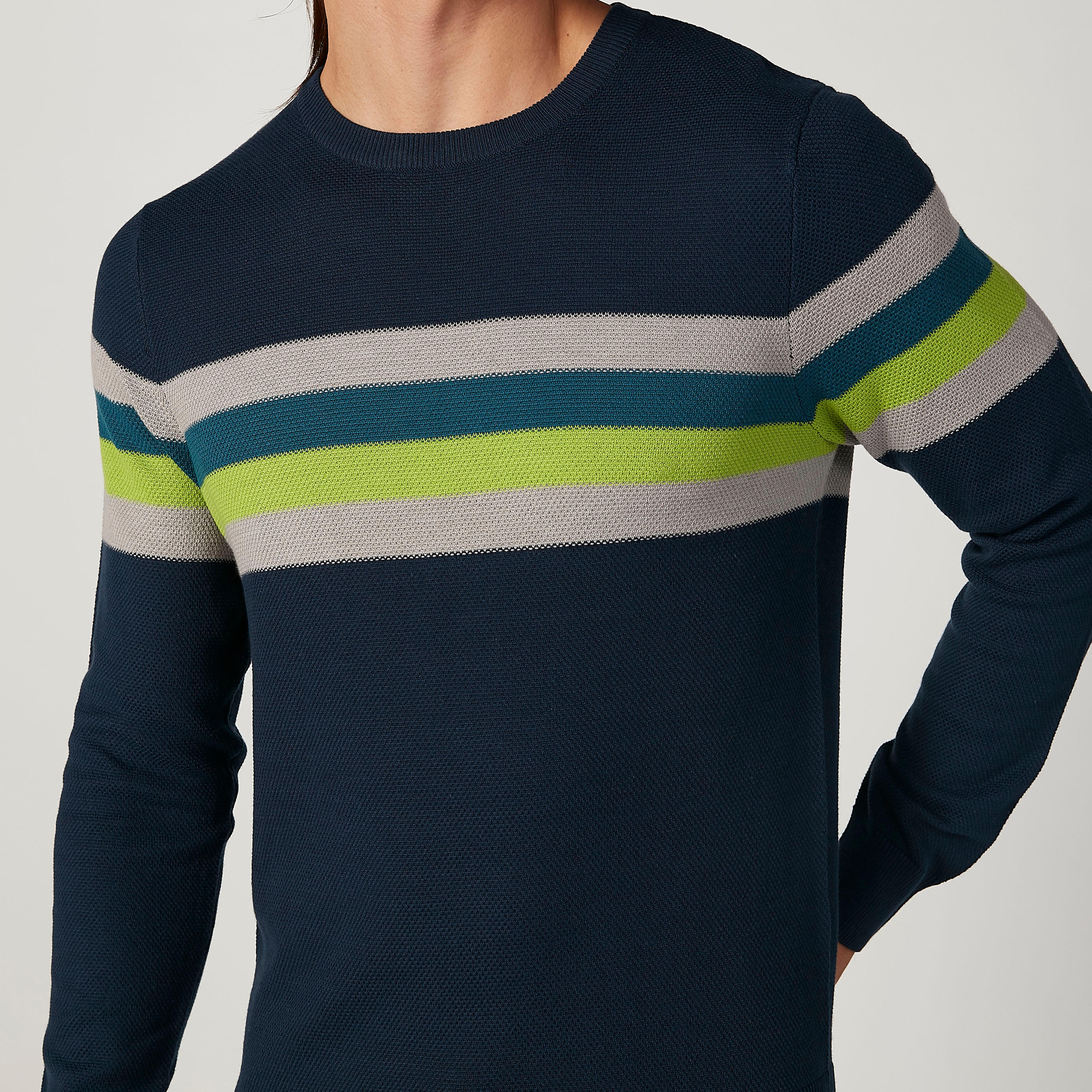 كنزة مخططة بياقة ضيقة وأكمام طويلة-men-clothing-sweatersandpullovers-image-3