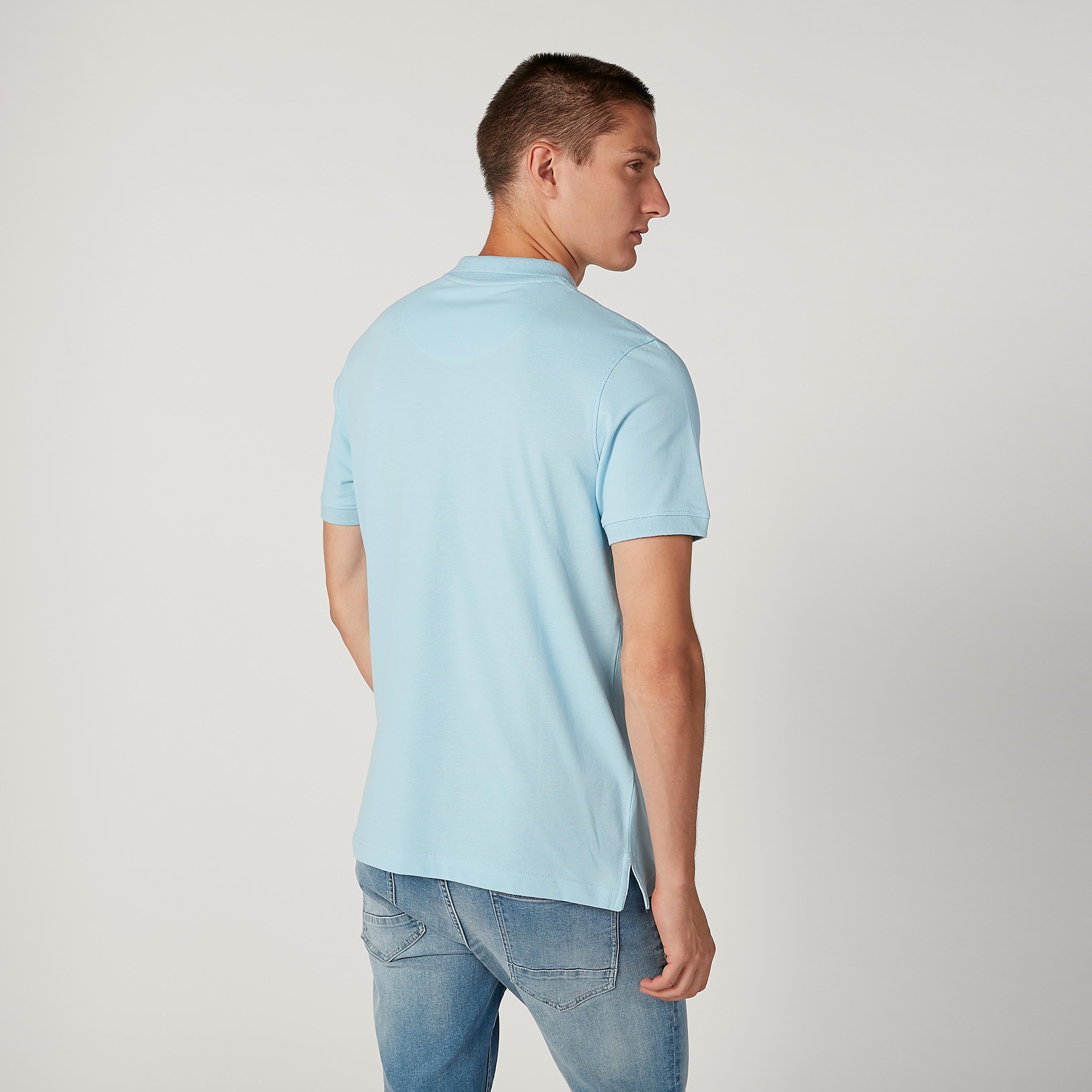 تيشيرت بولو سادة بأكمام قصيرة-men-clothing-tshirtsandpolos-polos-image-3