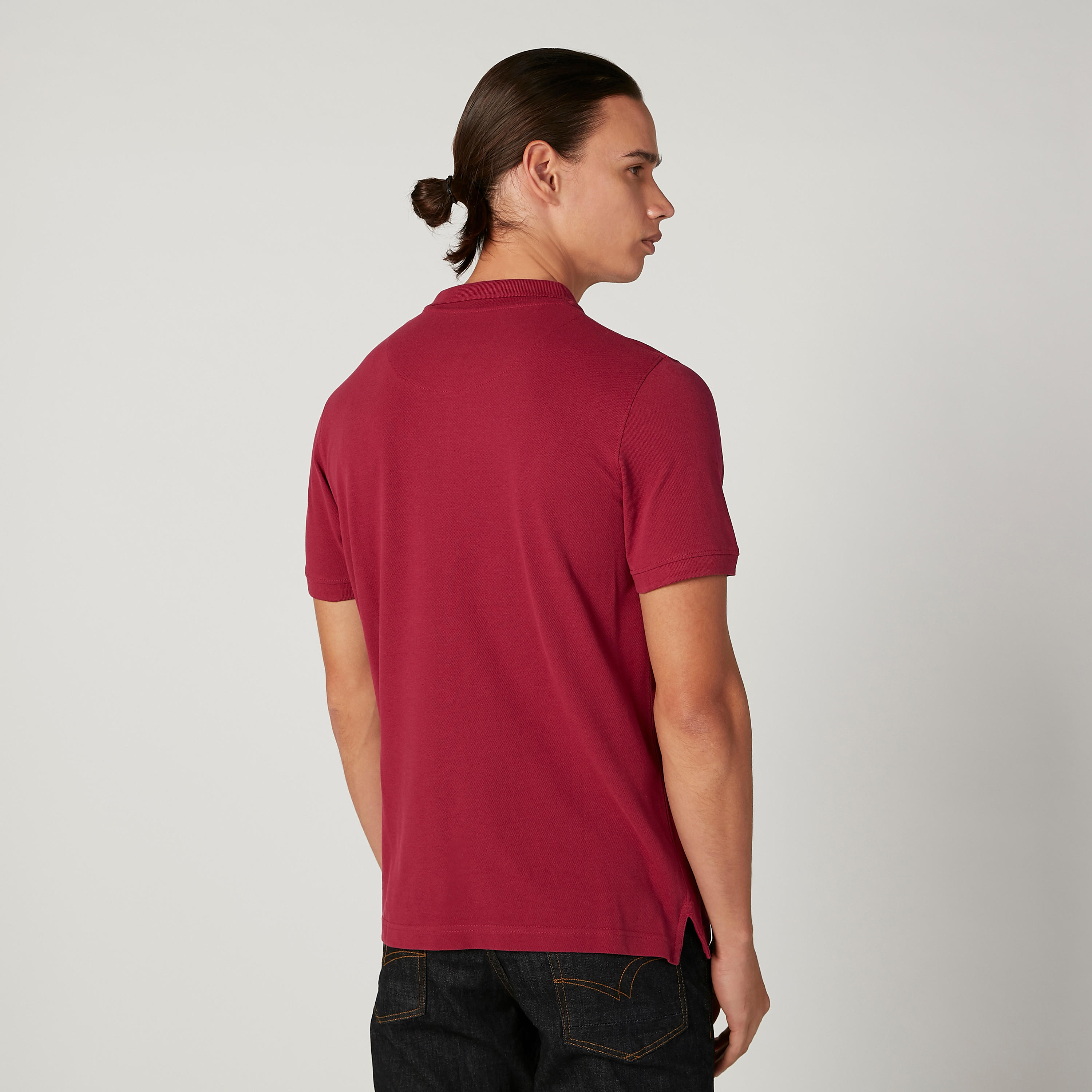 تيشيرت بولو سادة بأكمام قصيرة-men-clothing-tshirtsandpolos-polos-image-10