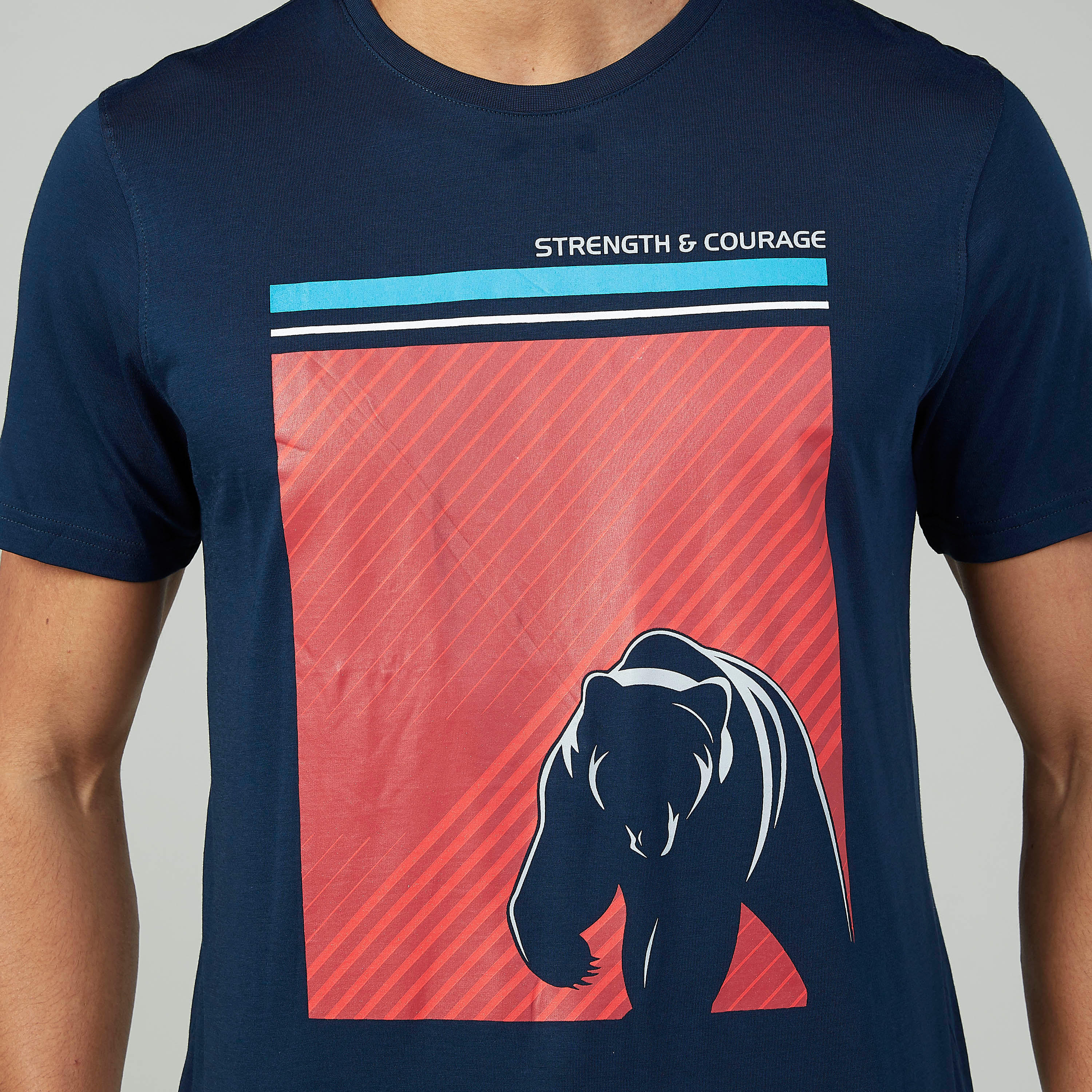 Slim Fit Printed T-shirt with Crew Neck and Short Sleeves-men-clothing-tshirtsandpolos-tshirts-image-3