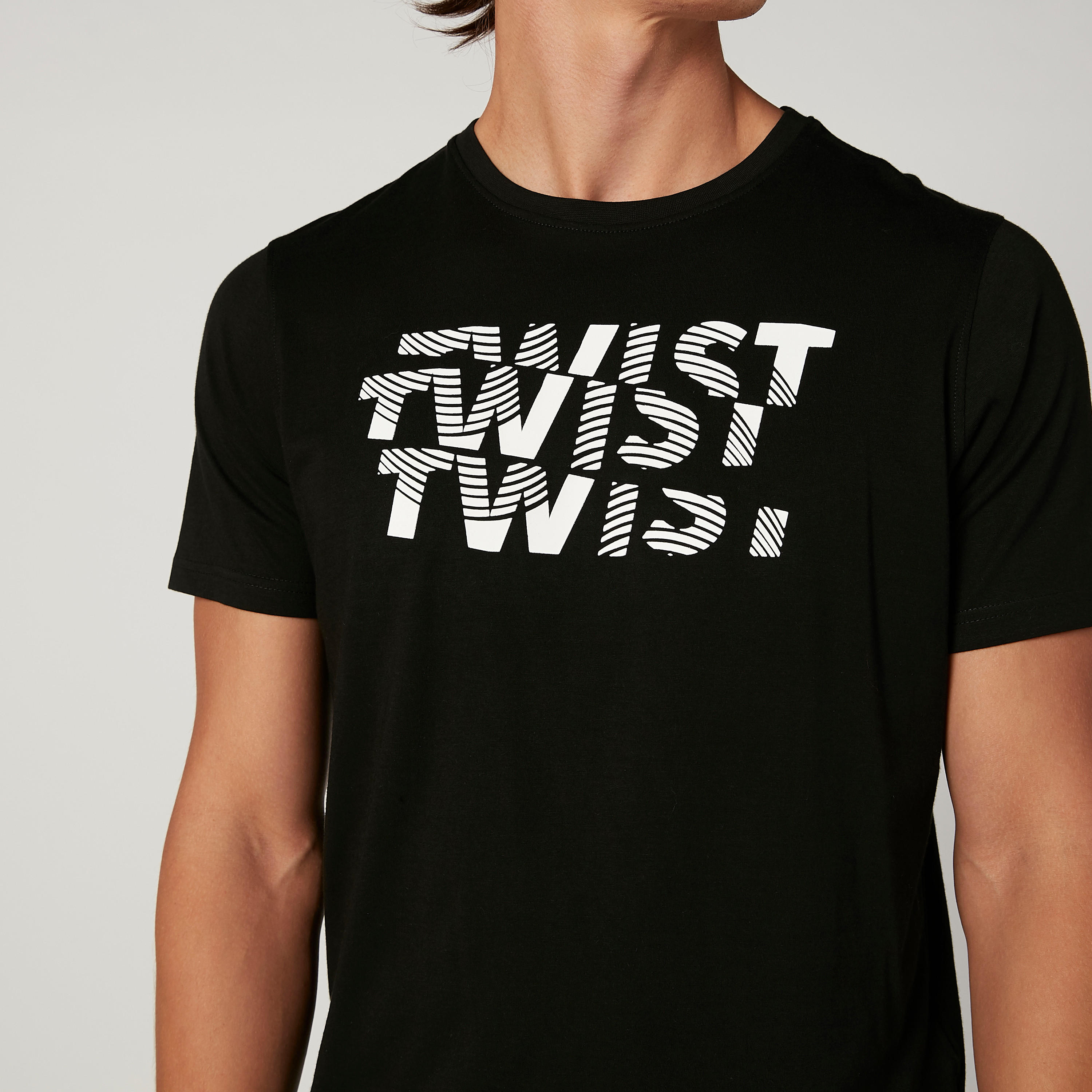 Slim Fit Printed T-shirt with Round Neck and Short Sleeves-men-clothing-tshirtsandpolos-tshirts-image-3